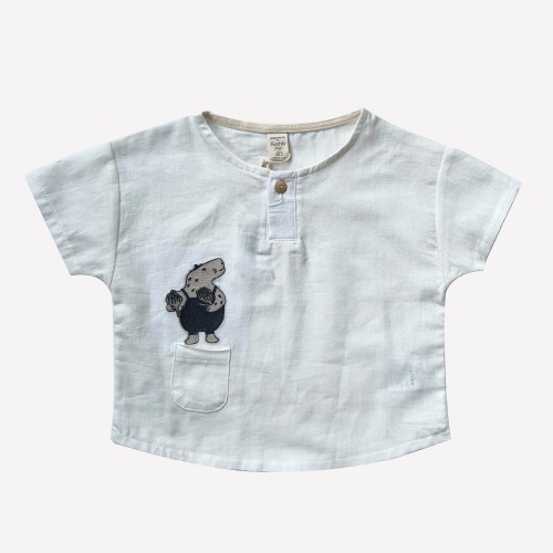 Auntie Me Organic Undyed 'Rhino' Shirt