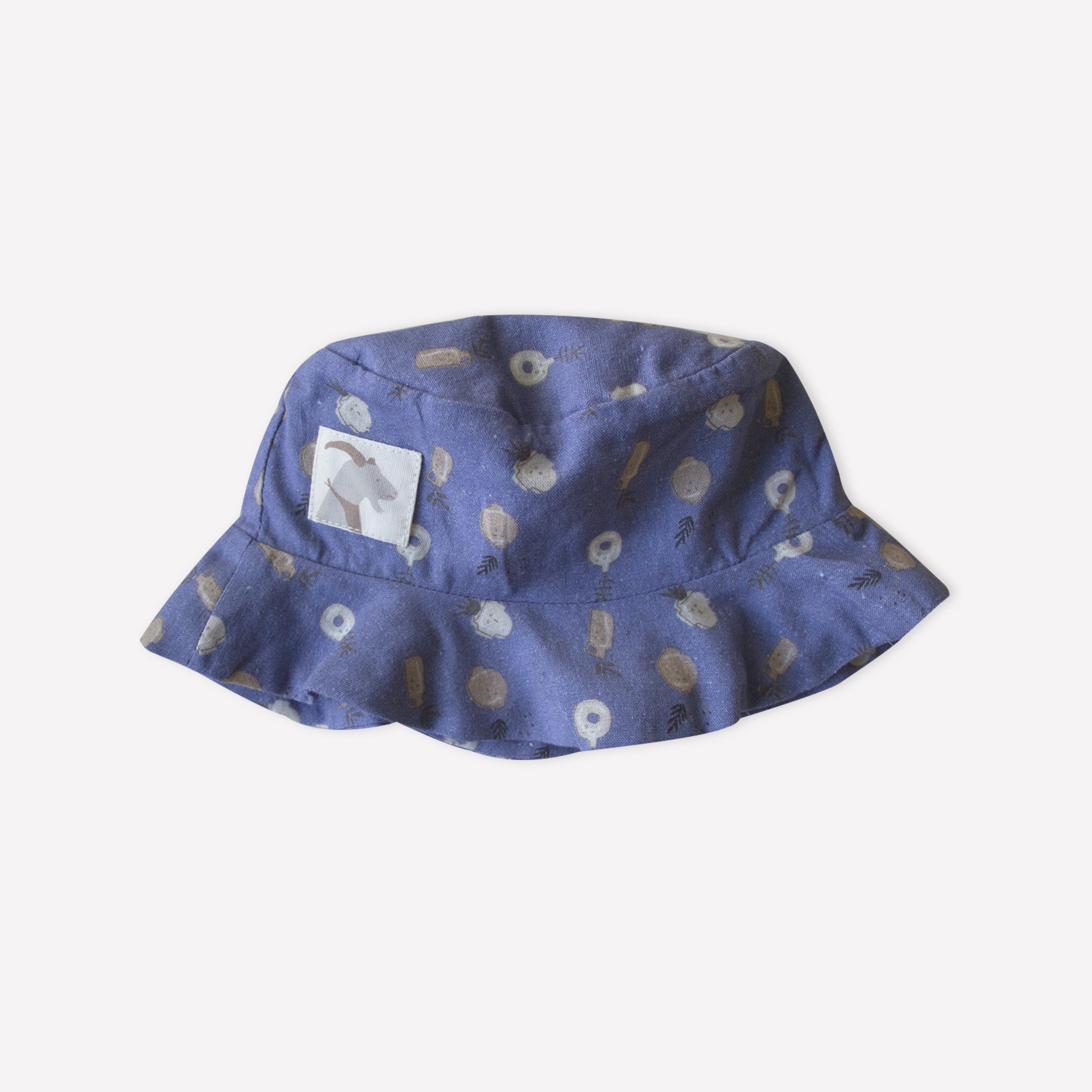 Auntie Me Organic 'Blue Ice Plant Ceramics' Woven Sun Hat