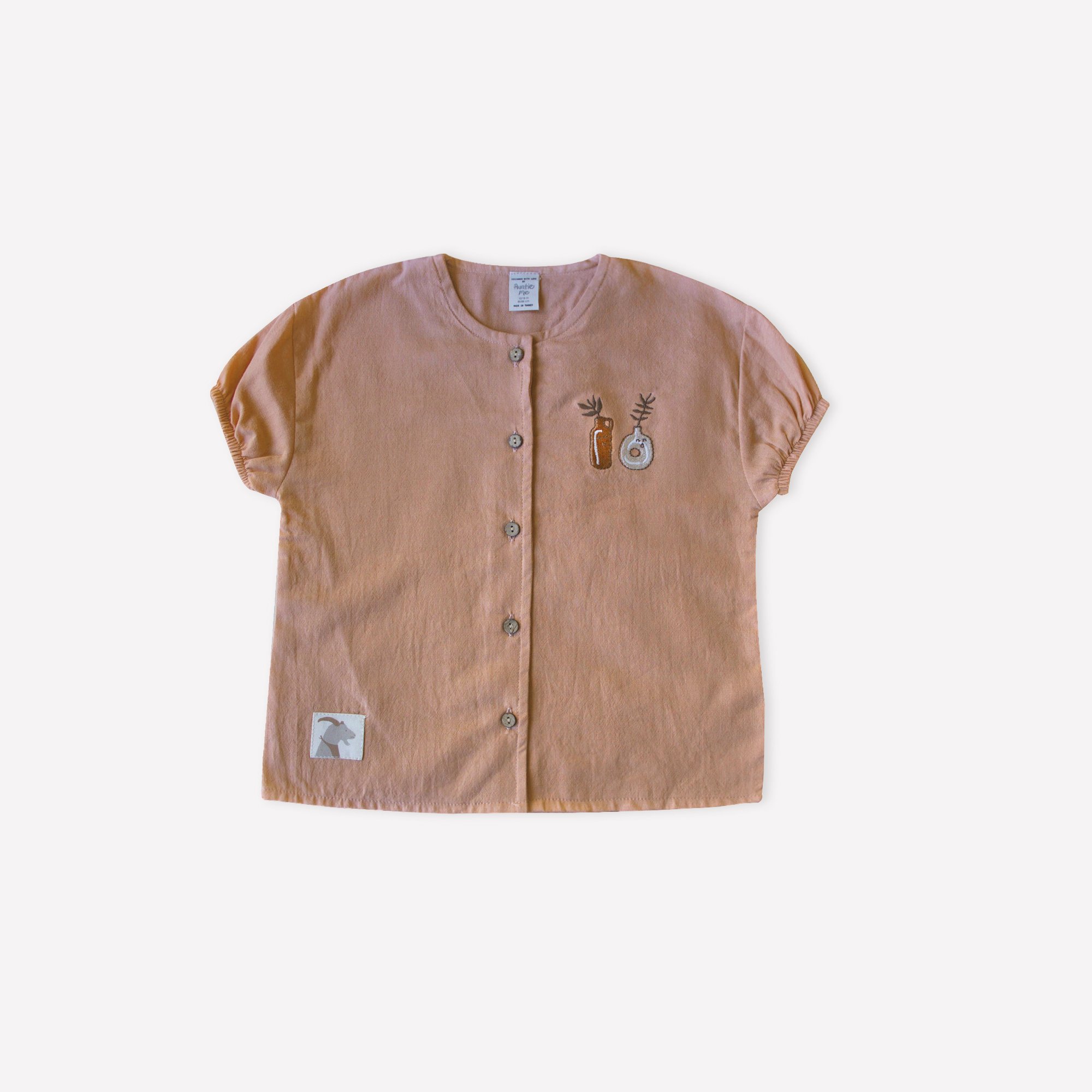 Auntie Me Organic Cork ’two Plant Ceramics’ Shirt