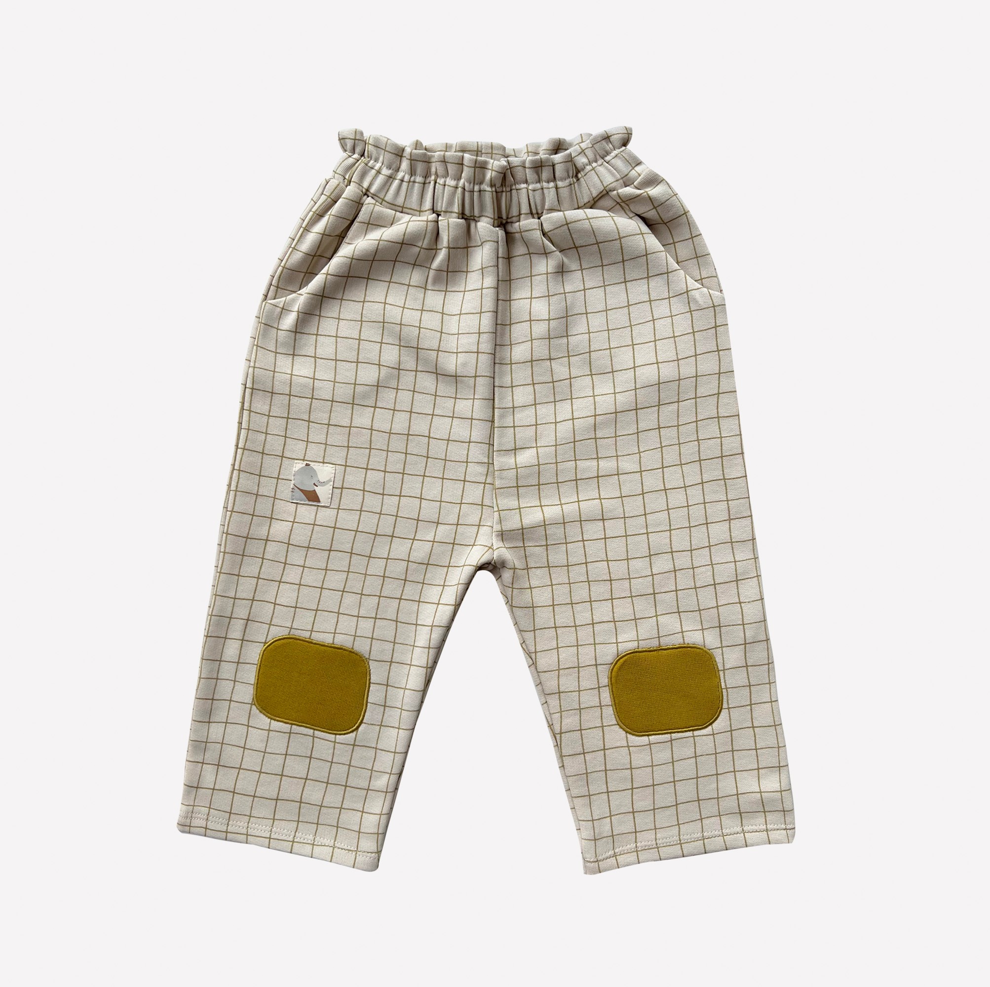 Auntie Me Organic ‘Olive Oil Checked’ Jogger