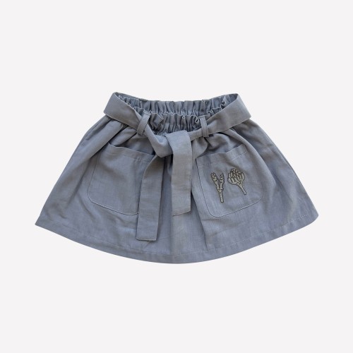 Auntie Me Organic Dapple Grey 'Asparagus &amp; Artichoke' Skirt