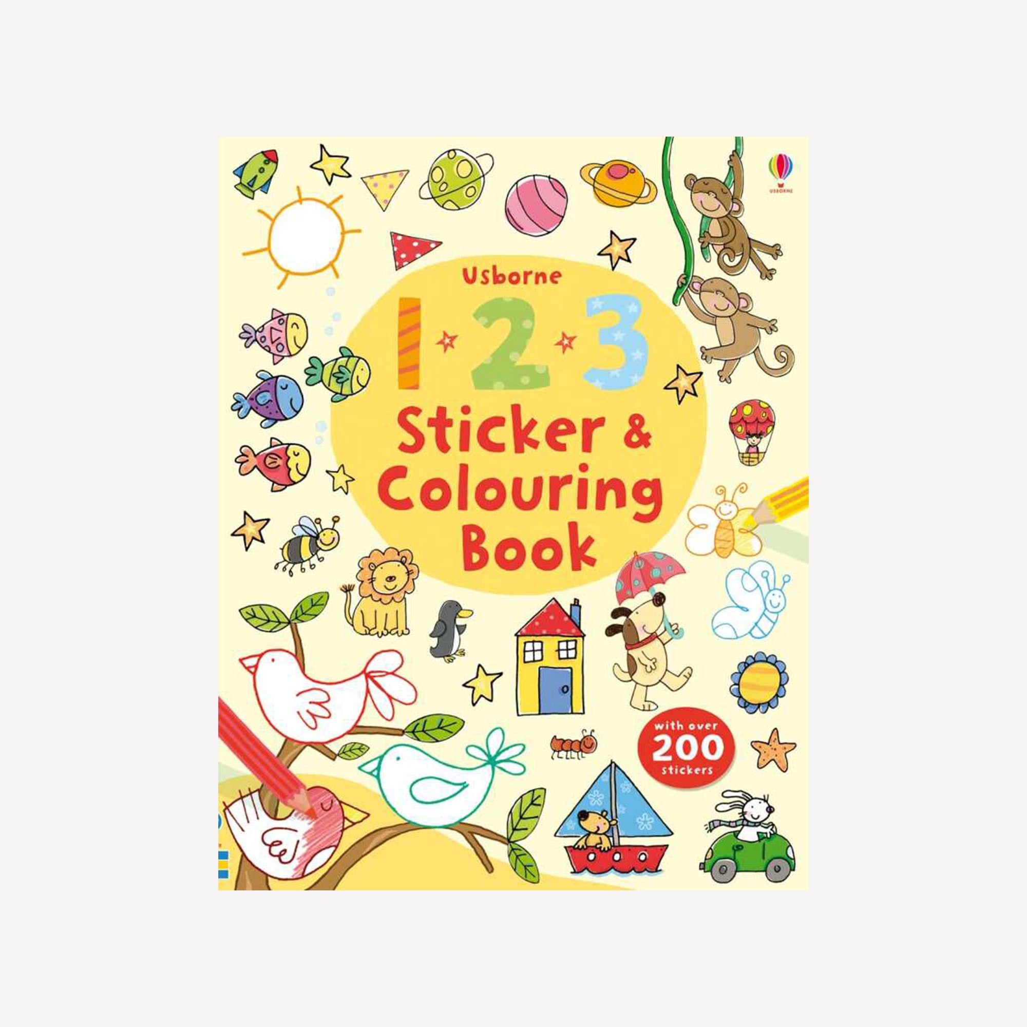 123 Sticker And Colouring Book