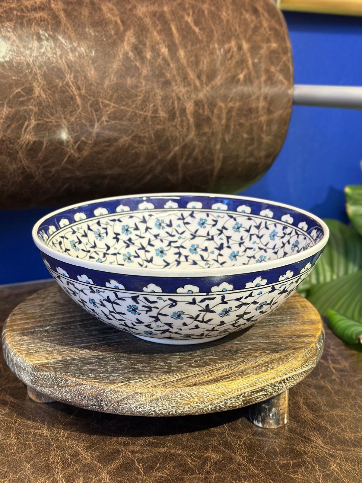 Klasik Desen Kütahya Çini Kase (20 cm) - 2. Desen
