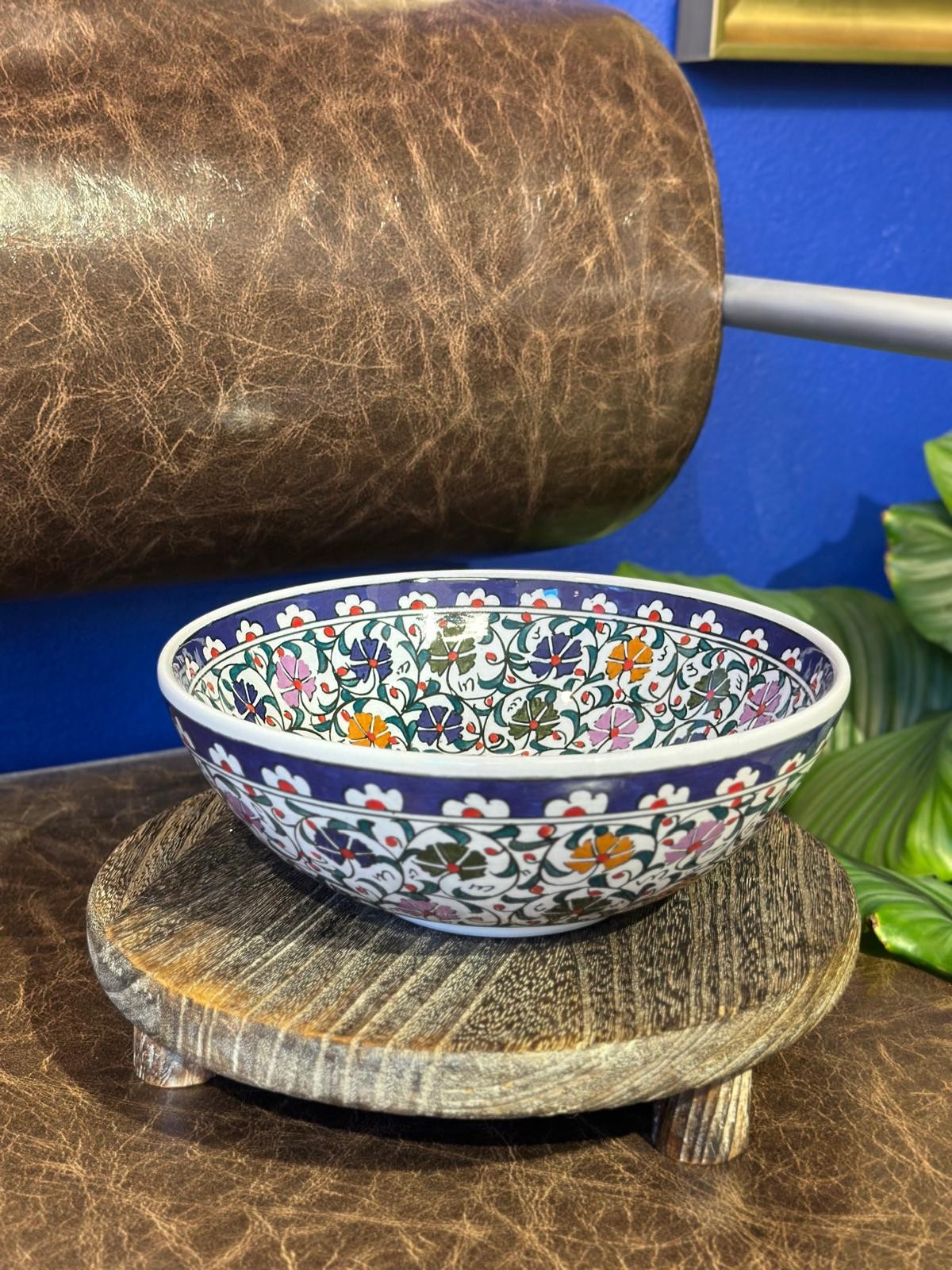 Klasik Desen Kütahya Çini Kase (20 cm) - 3. Desen