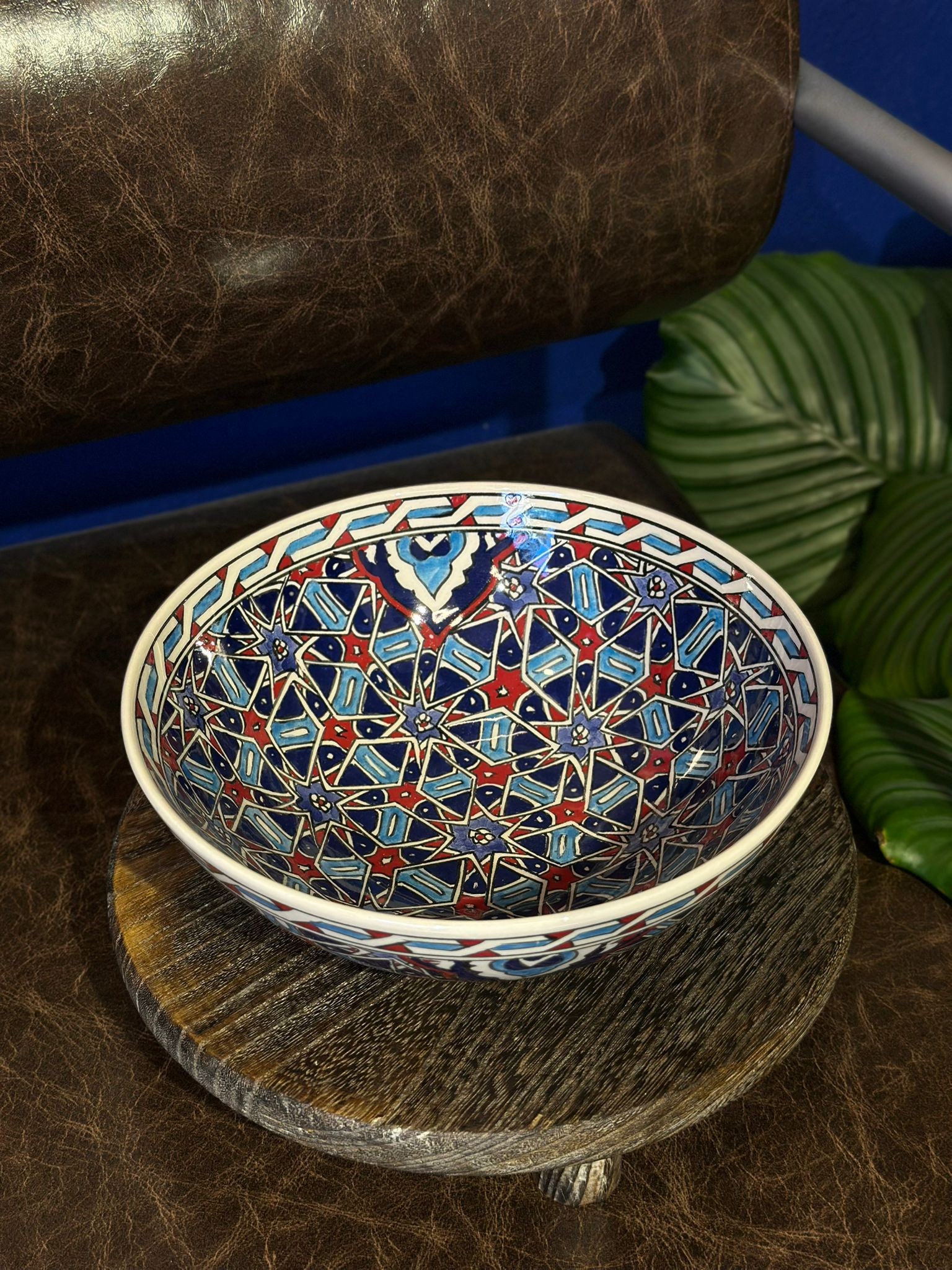 Özel Desen Kütahya Çini Kase (20 cm) - 1. Desen