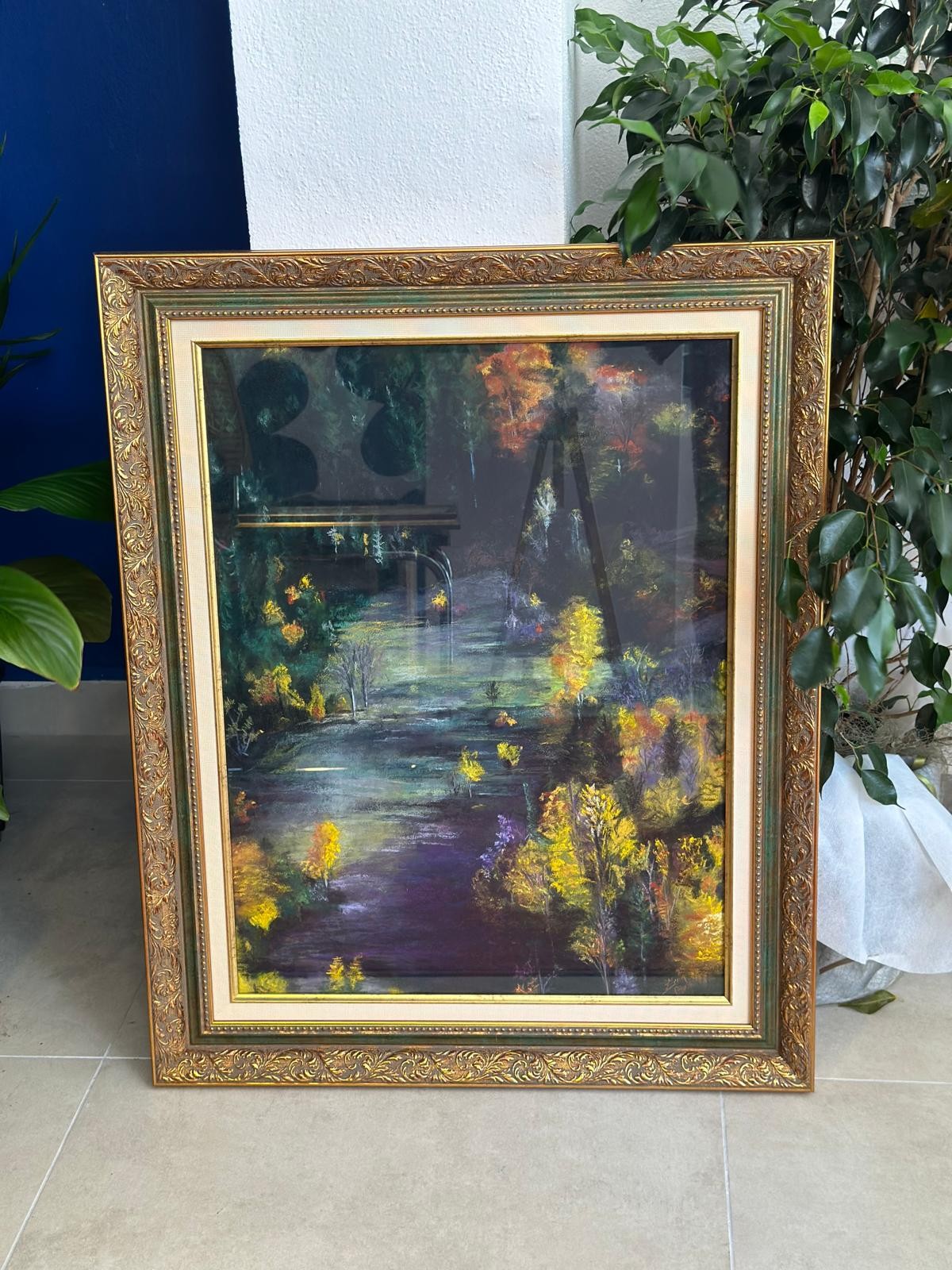 Toz Pastel Manzara Çalışması