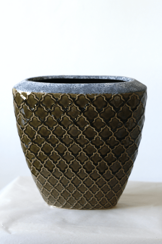 Özel Tasarım Desenli Seramik Vazo