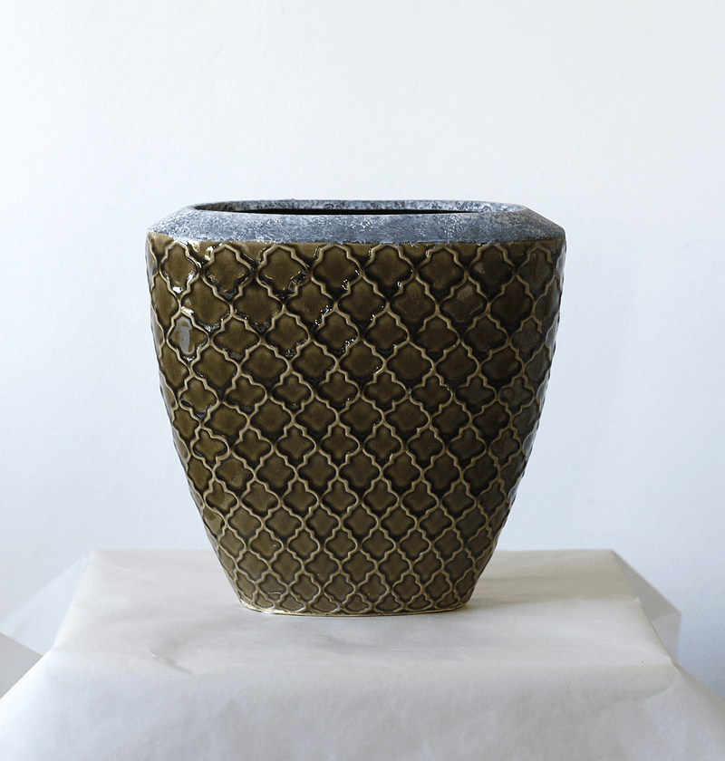 Özel Tasarım Desenli Seramik Vazo