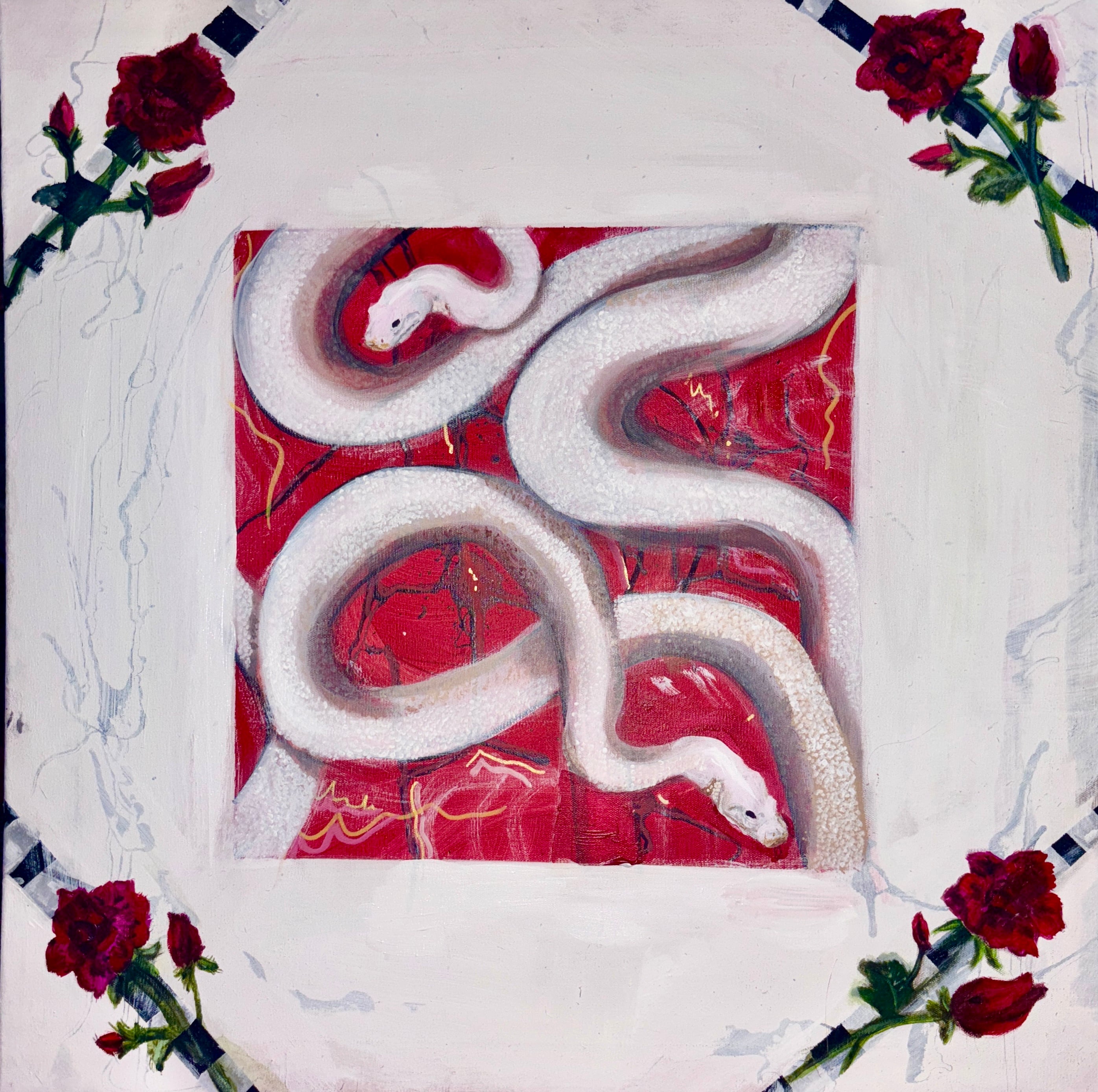 "Avoidant Attachment" 50x50 // Acyrlic on canvas
