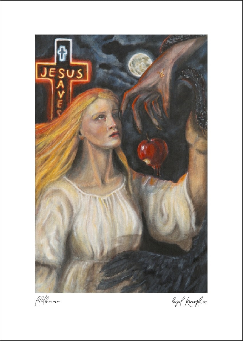"Lilith Saves" | 50x70 | Retro 300gsm