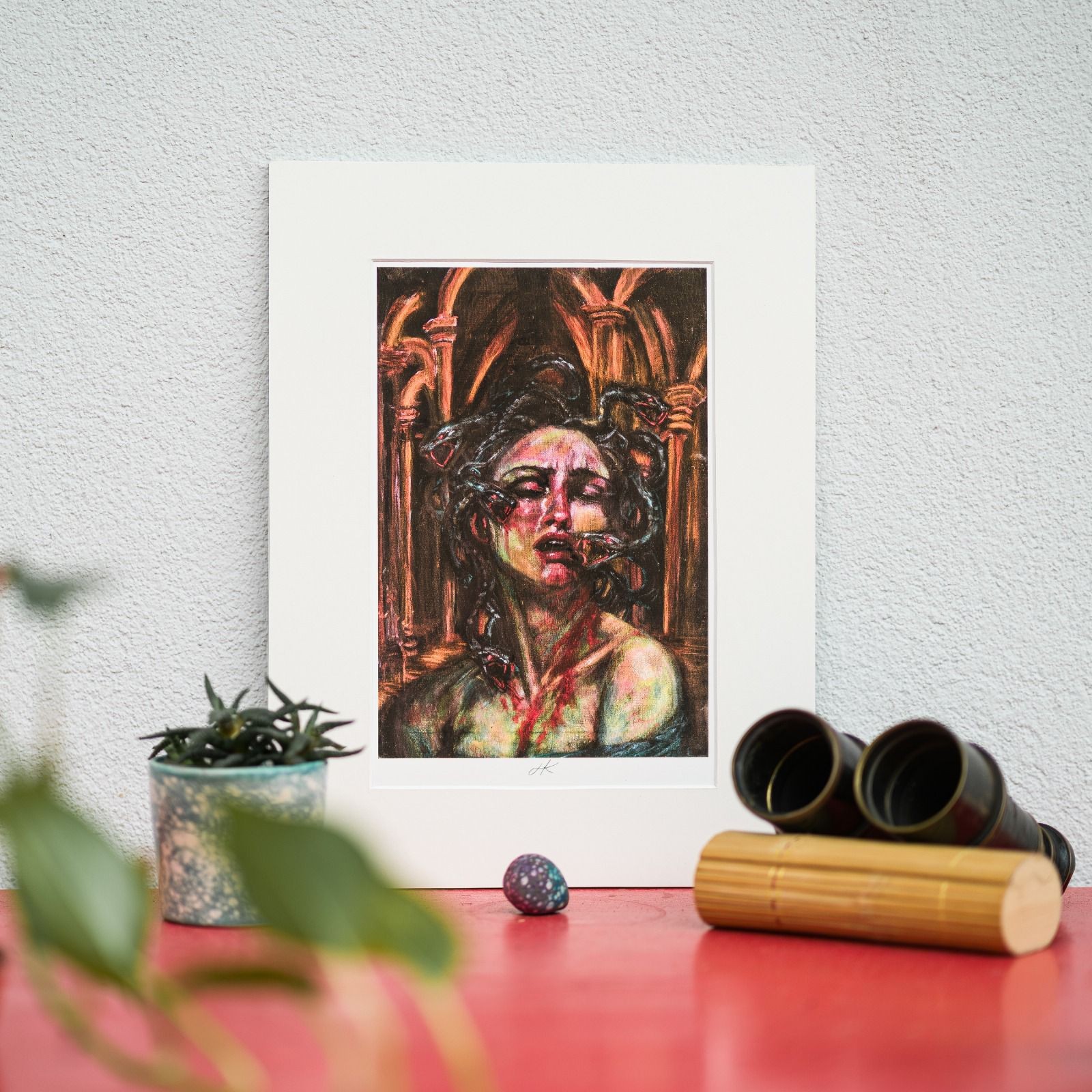 Medusa | 18.1 x 27.7 cm print | Mat: 30 x 40 cm