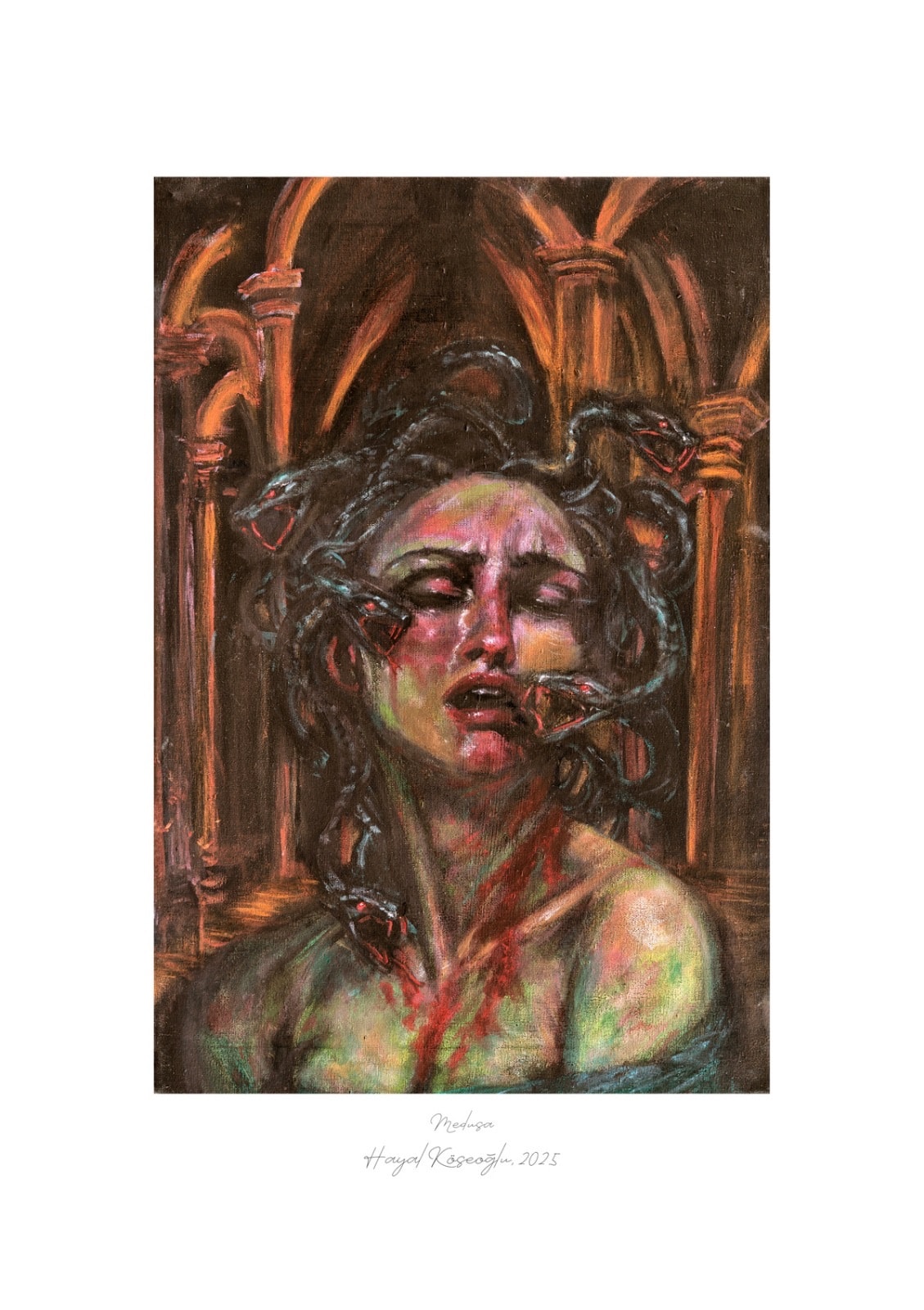 Medusa  | 15x26 Print | 24x34 Paper | Retro 300gsm