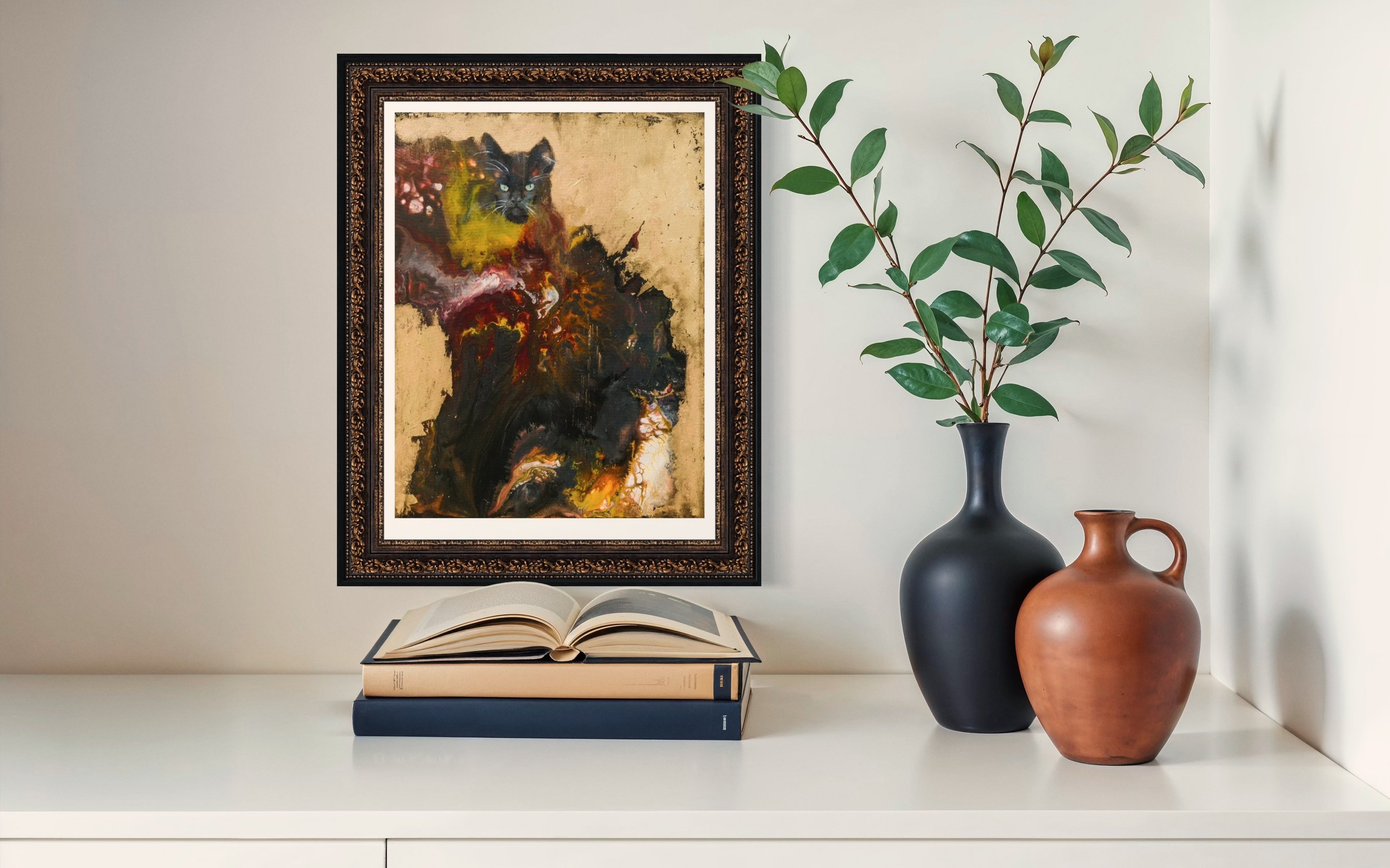 Rorscach Series ||: Spanish Cat 42x60