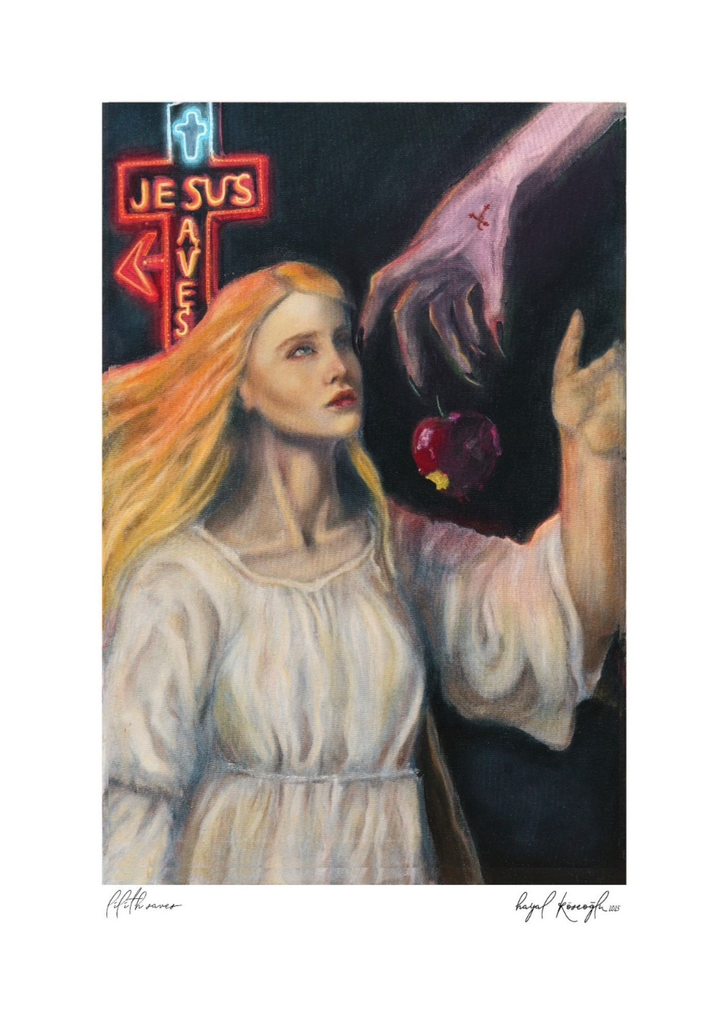 "Lilith Saves" | 50x70 | Retro 300gsm