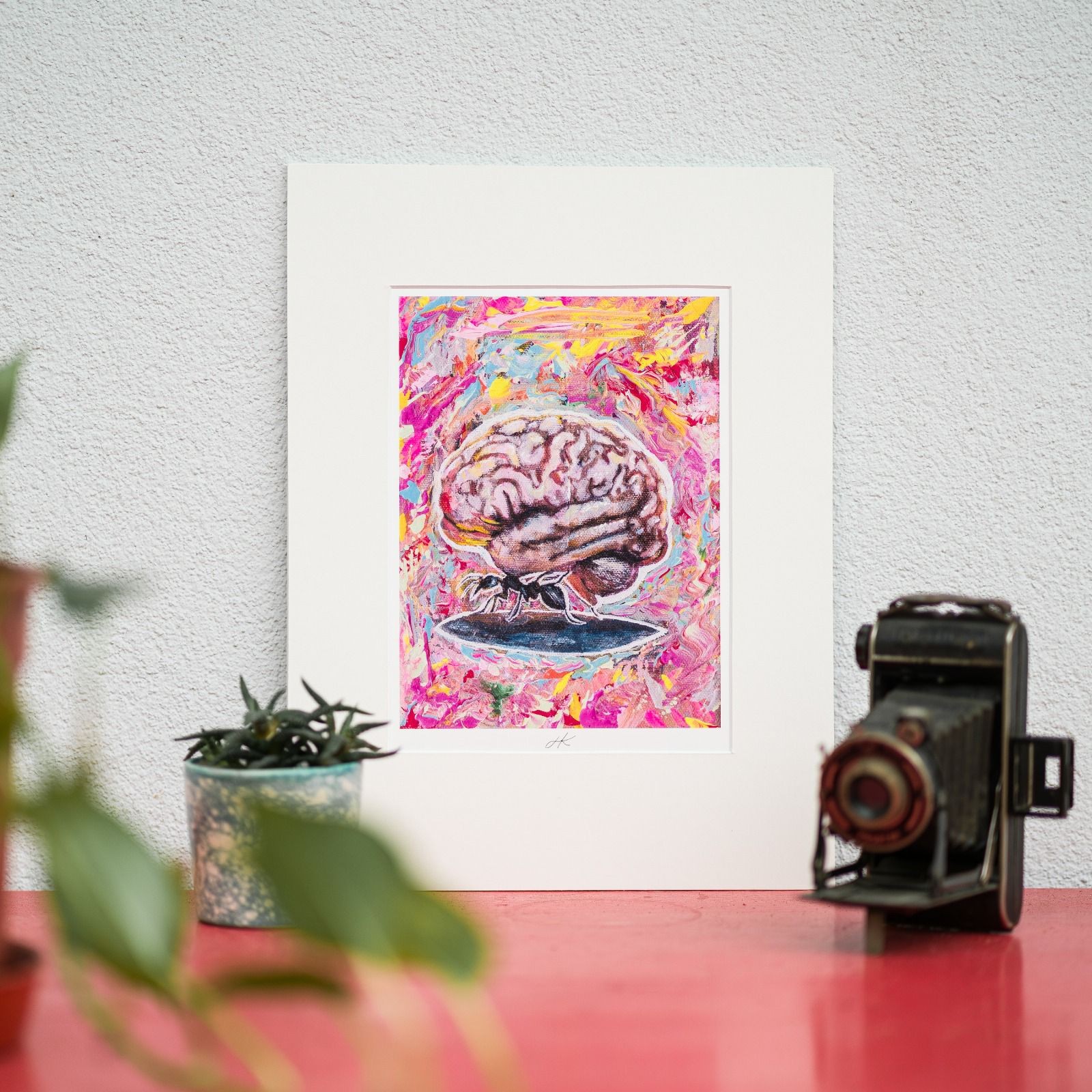 Overthinking |  17 x 23 cm print | Mat: 30 x 37 cm