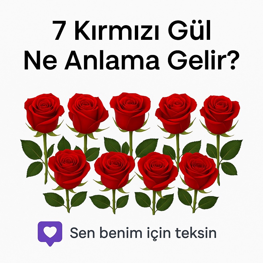 7 Kırmızı Gül Ne Anlama Gelir?