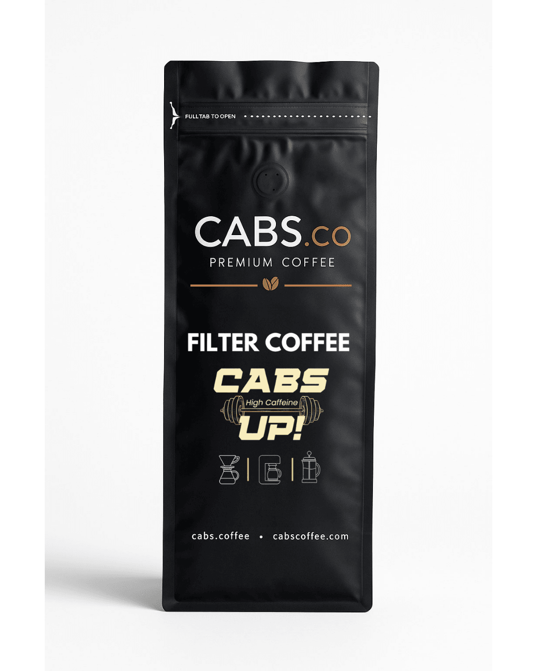 CABS.CO - CABS UP! YÜKSEK KAFEİN - FİLTRE KAHVE