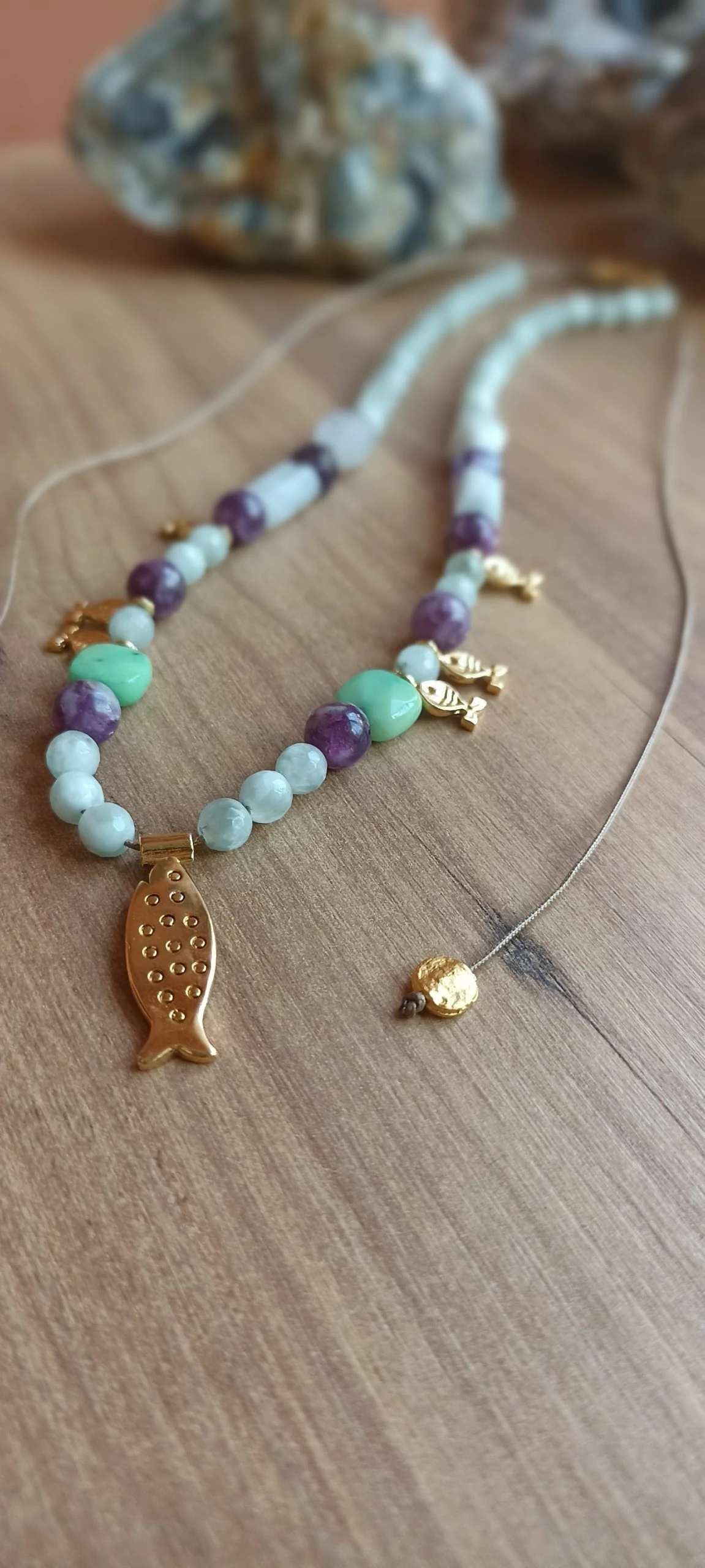 Zihin Detox Doğal Taş Kolye