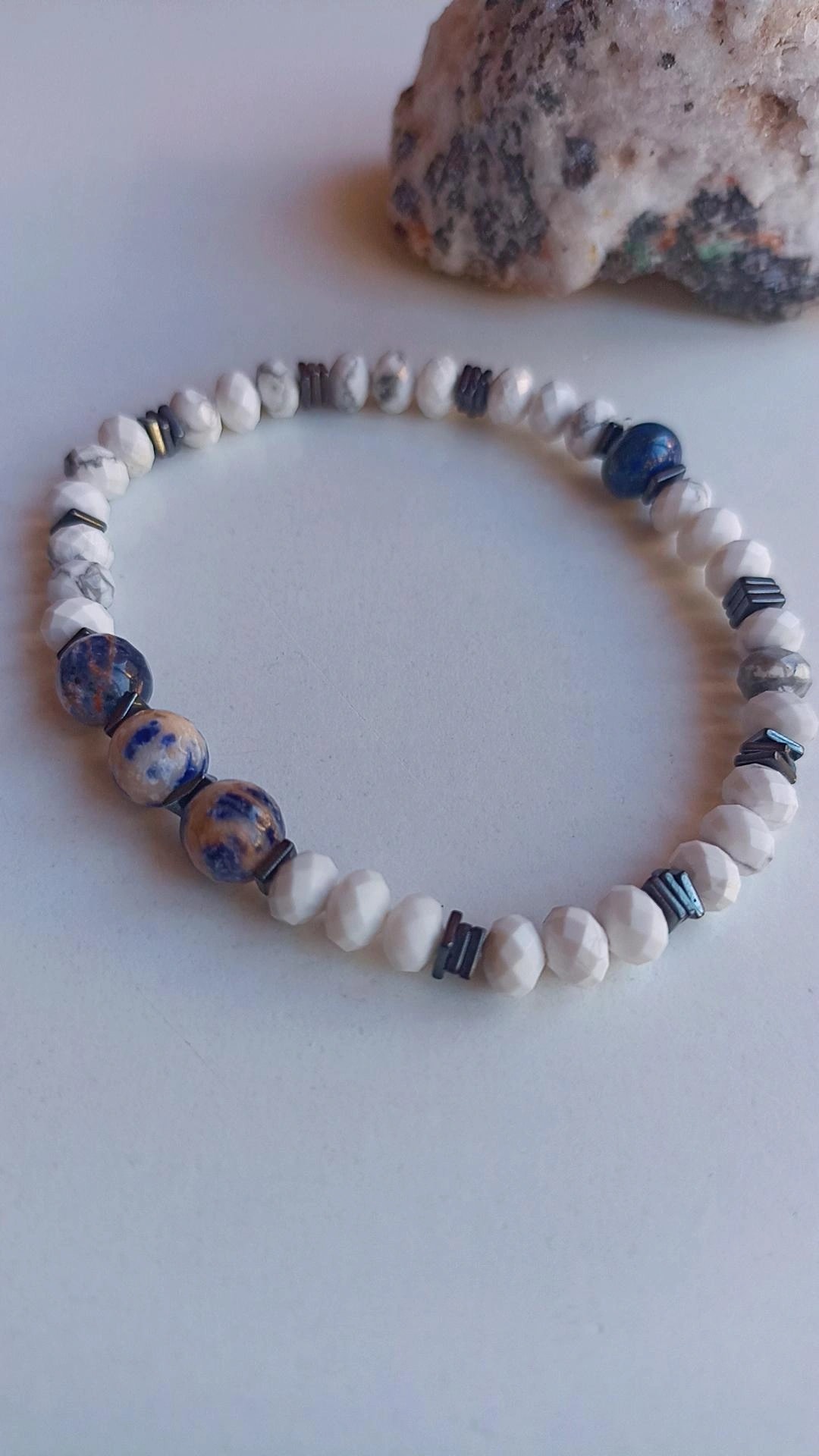 Havlit & Sodalit Doğal Taş Bileklik