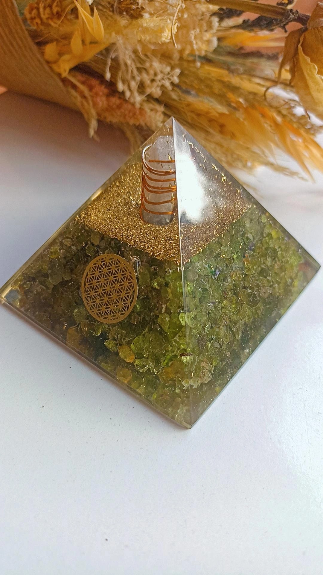 Zebercet (Olivin) Doğal Taş Orgonit