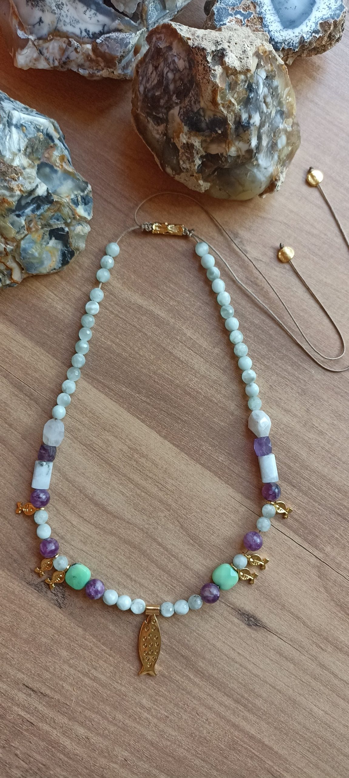 Zihin Detox Doğal Taş Kolye