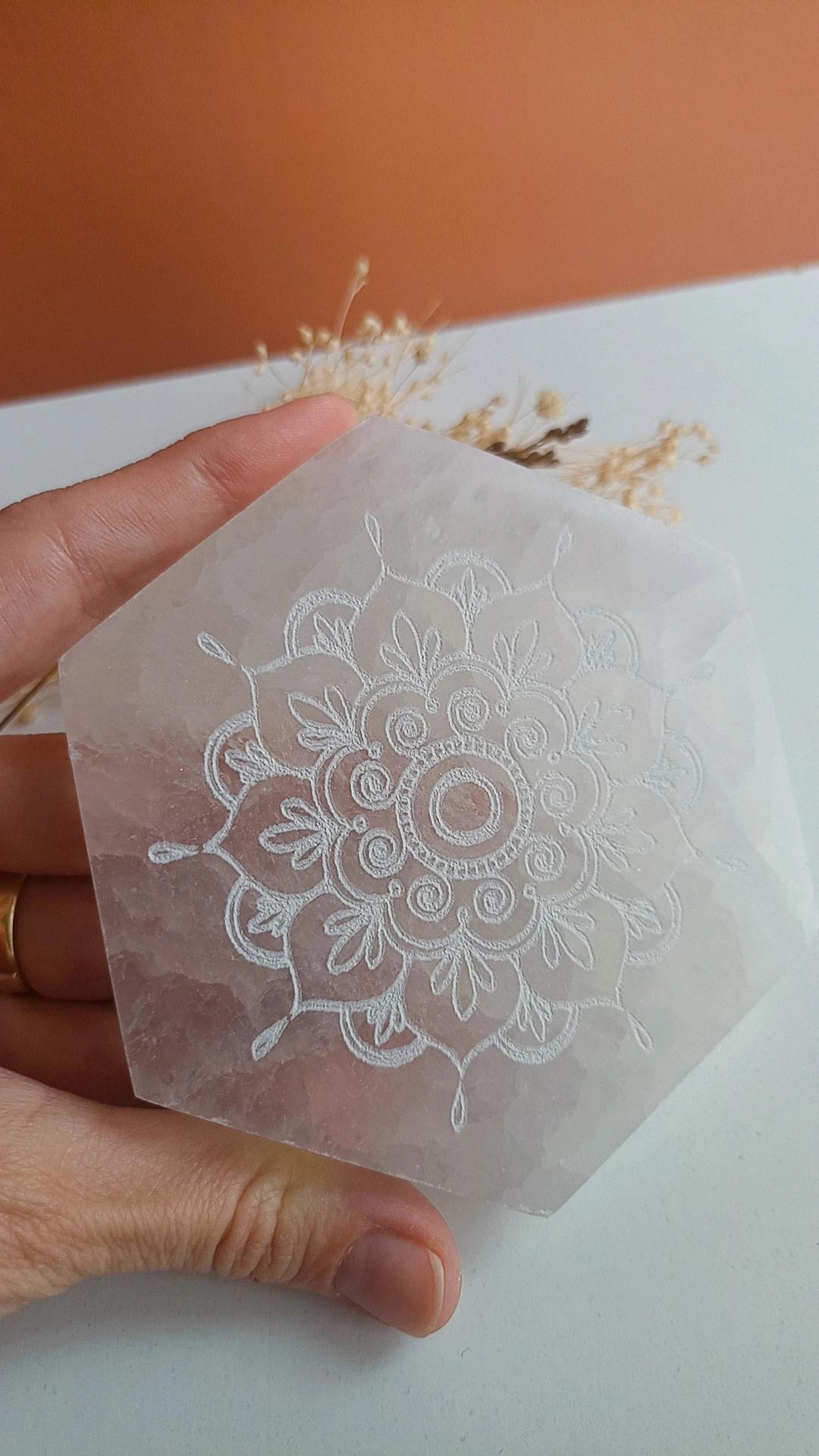 Motifli Selenit Tabla