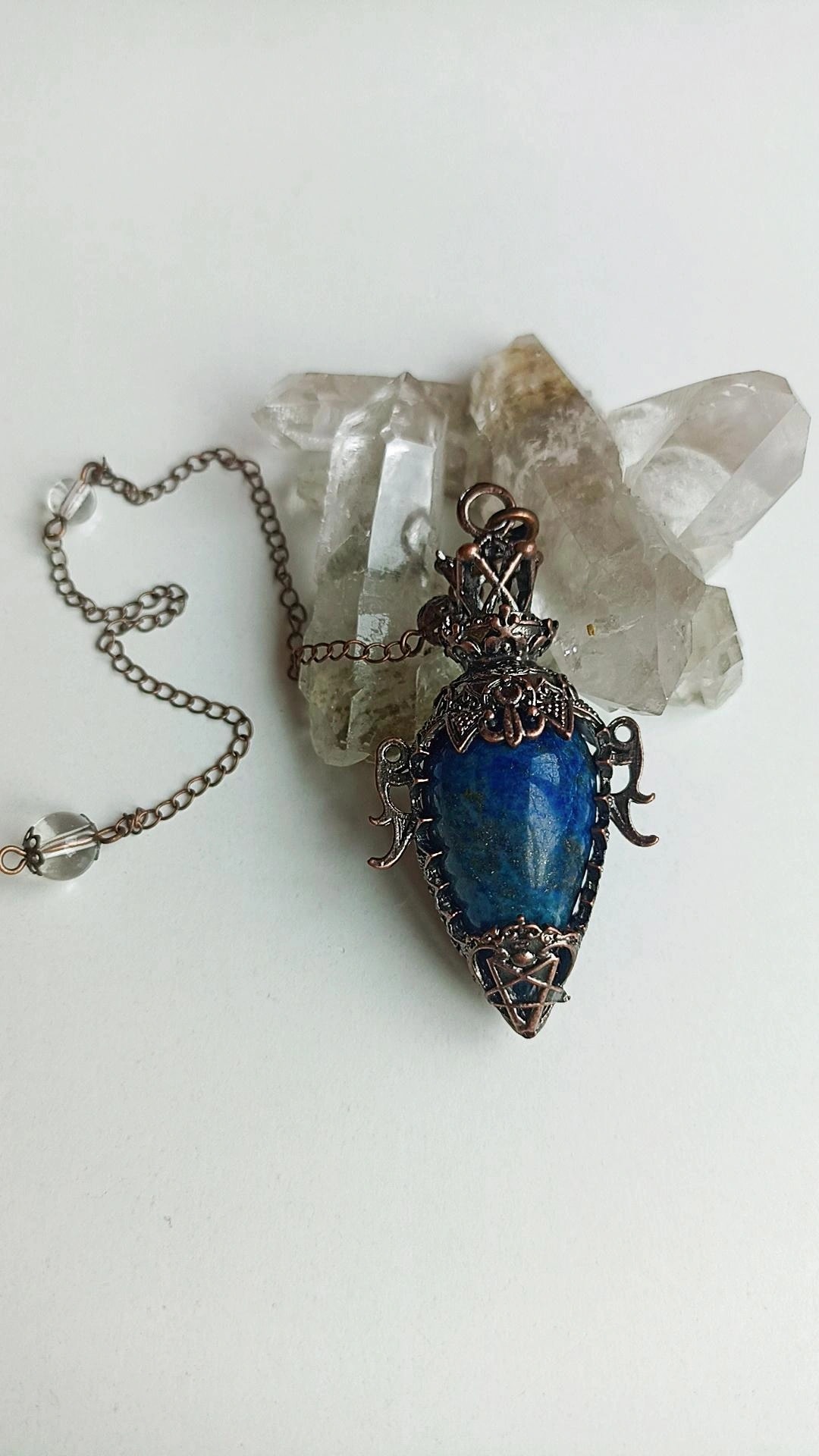 Lapis Lazuli Bakır Pandül 