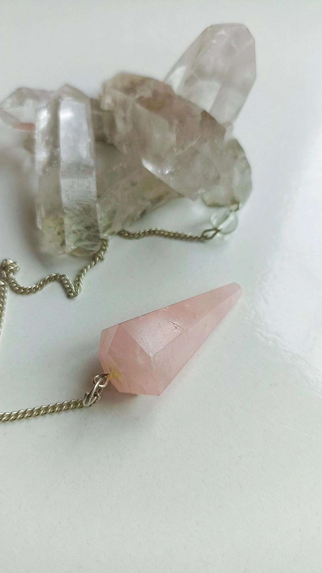 Pembe Kuvars Doğal Taş Pandül