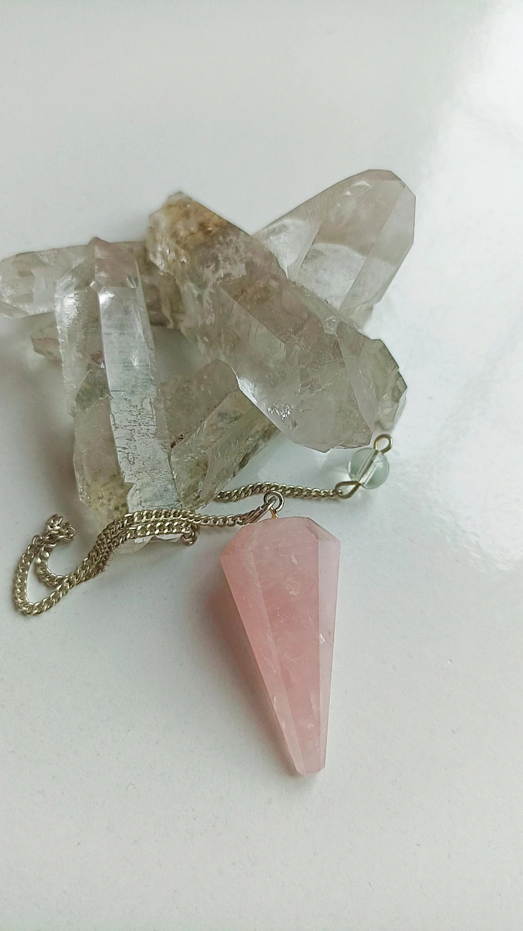 Pembe Kuvars Doğal Taş Pandül