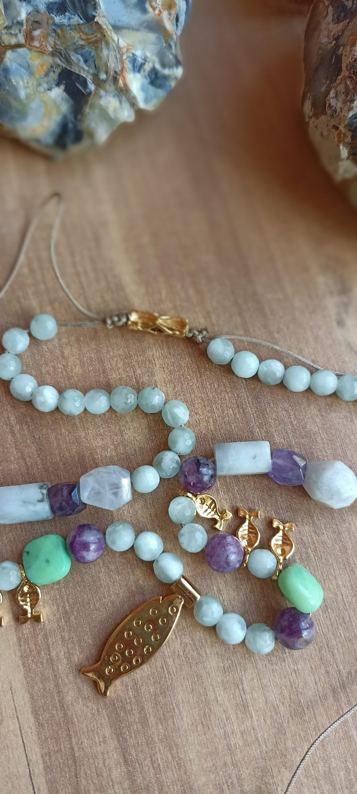 Zihin Detox Doğal Taş Kolye