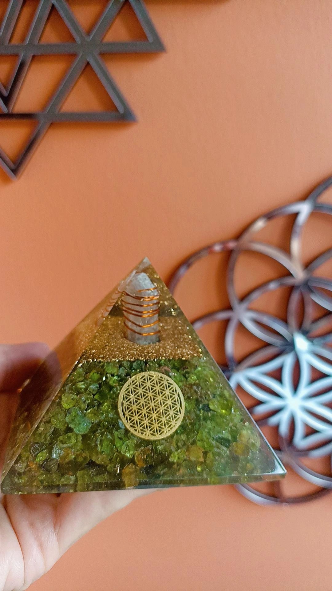 Zebercet (Olivin) Doğal Taş Orgonit