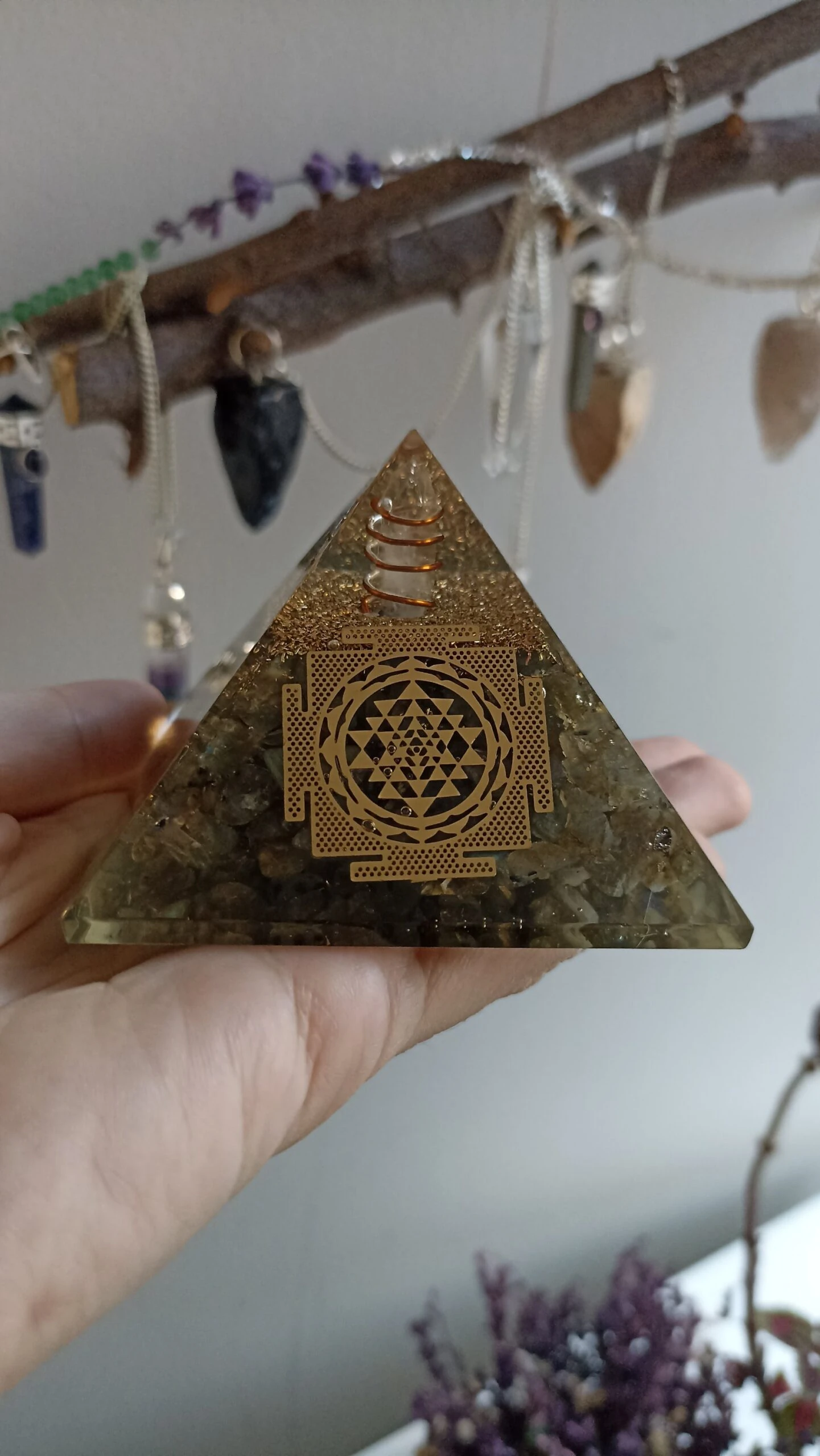 Labradorit Orgonit Doğal Taş