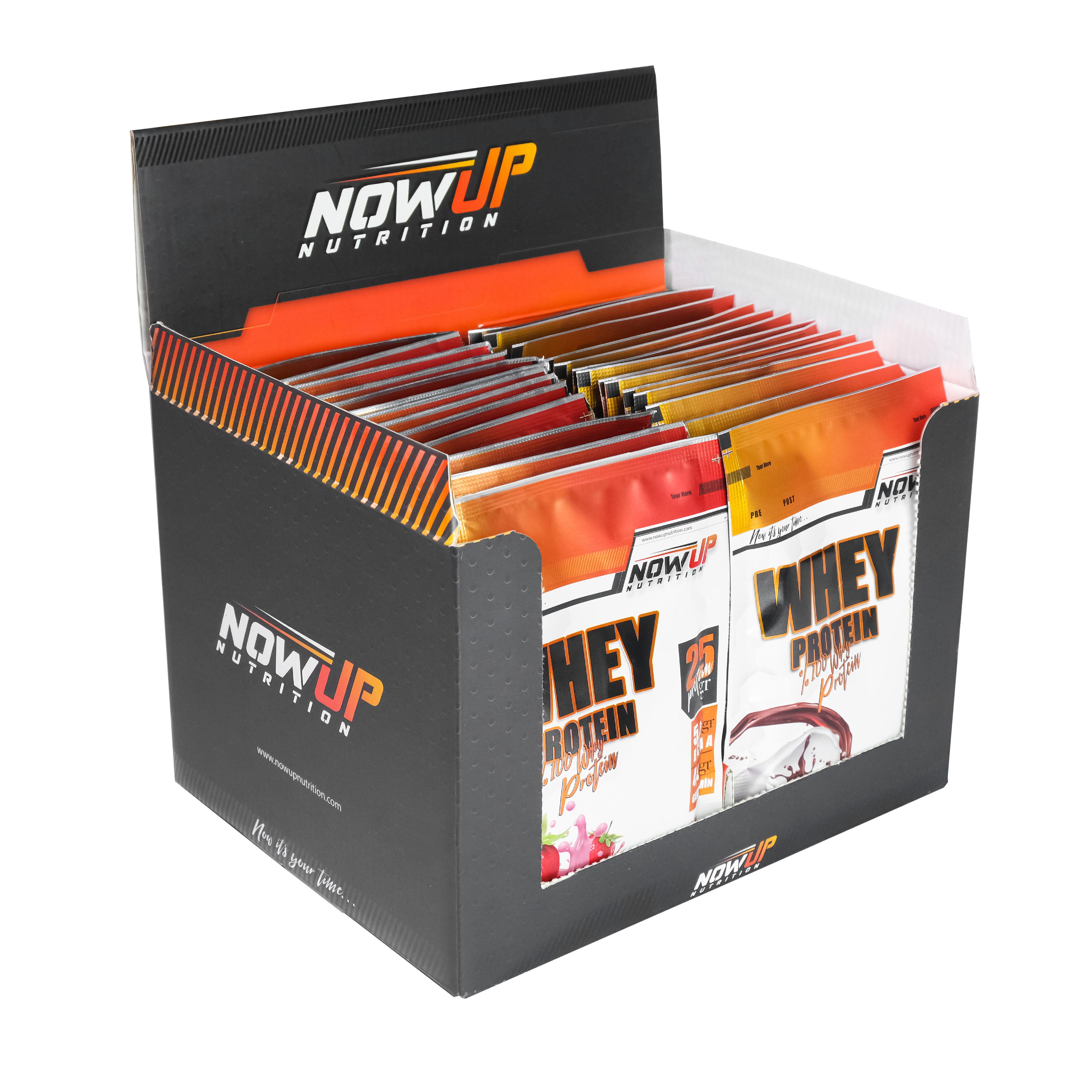 %100 Whey Protein Tozu Çilek ve Çikolata Aromalı - 36 gr. x 30 Adet Saşe 1080gr