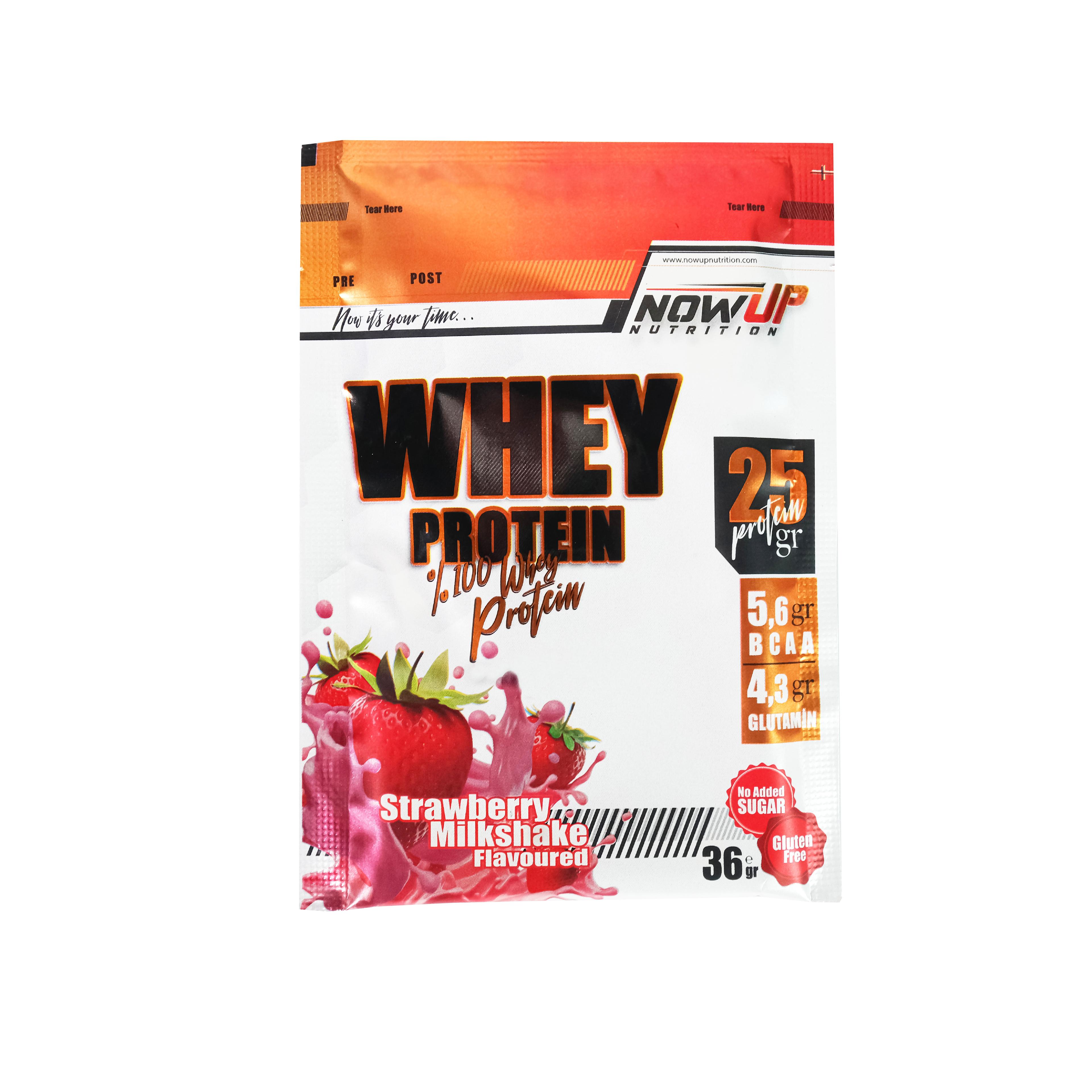 %100 Whey Protein Tozu Çilek ve Çikolata Aromalı - 36 gr. x 30 Adet Saşe 1080gr