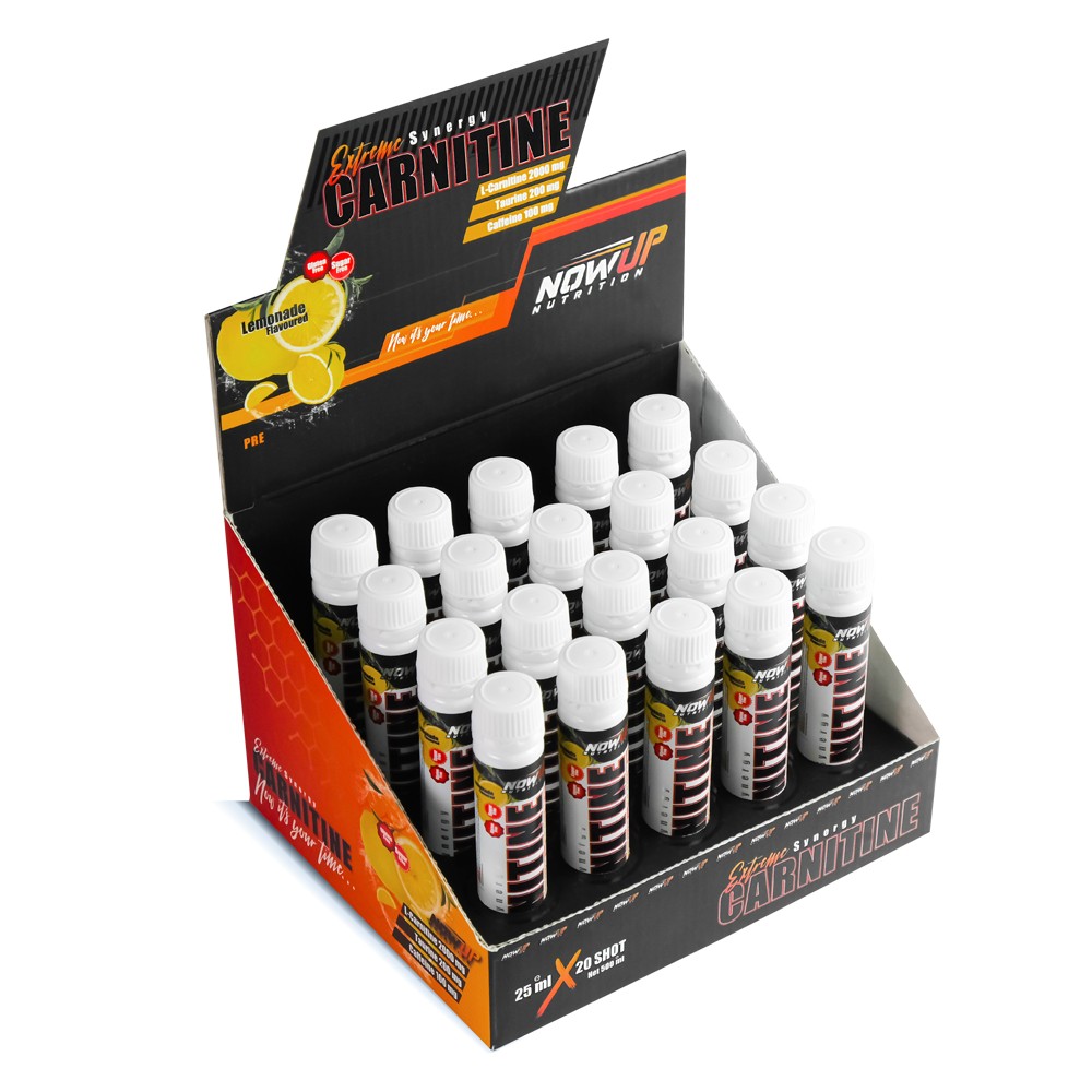 Extreme Synergy Carnitine Shot Limon Aromalı -  20x25 ml