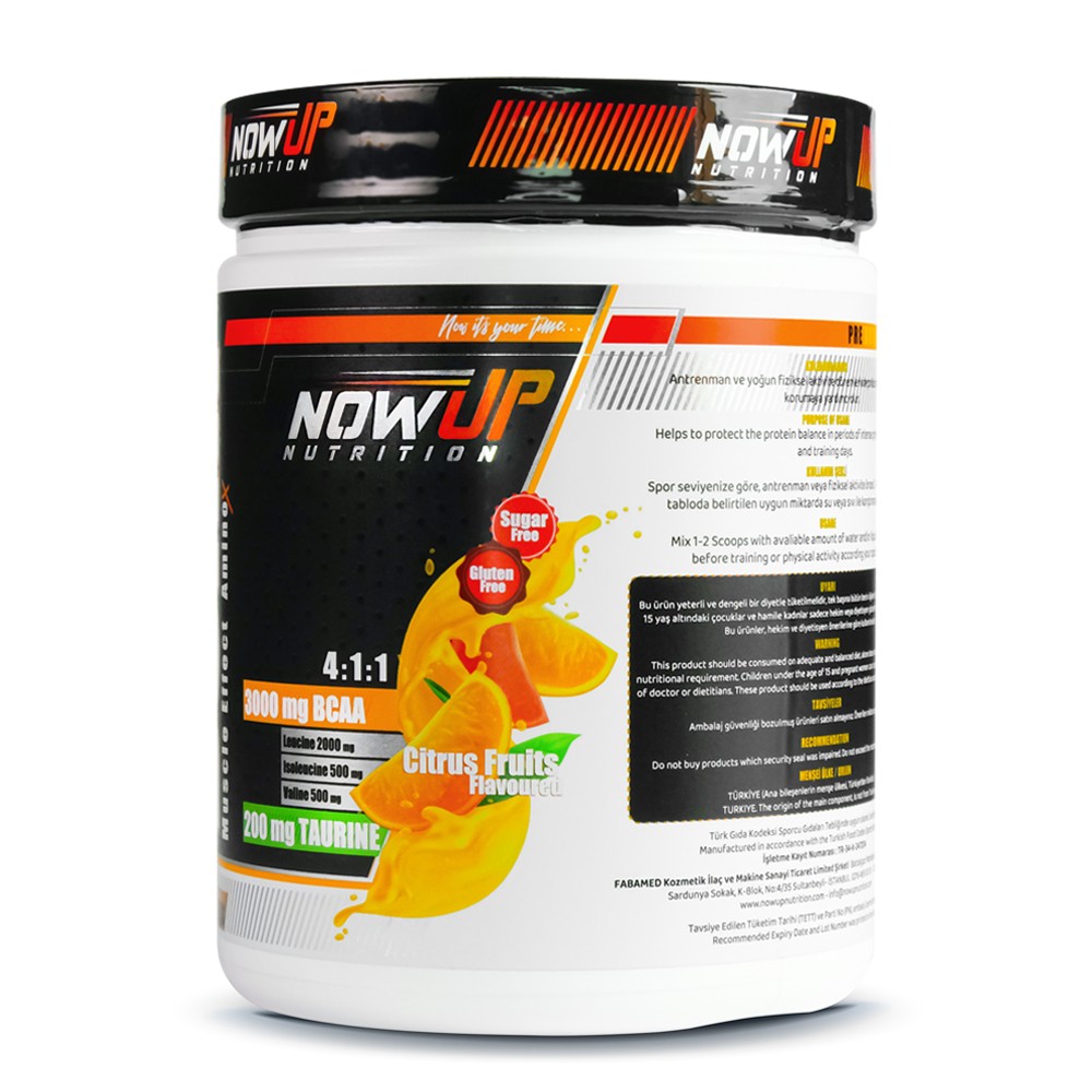 BCAA 4:1:1 Muscle Effect Amino Asit Narenciye Meyveleri Aromalı - 360 gr.