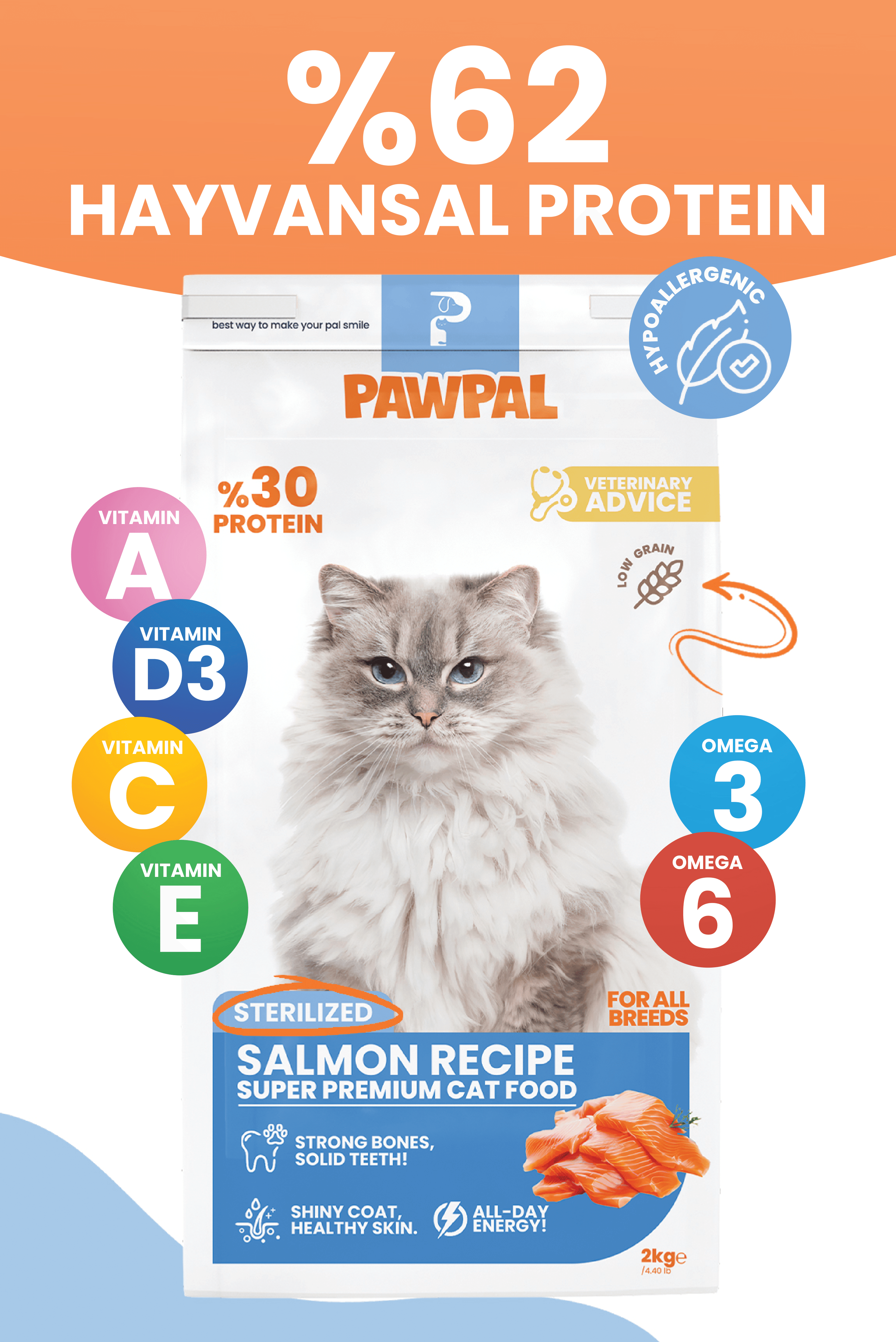 Somonlu Kısır Yetişkin Kedi Maması