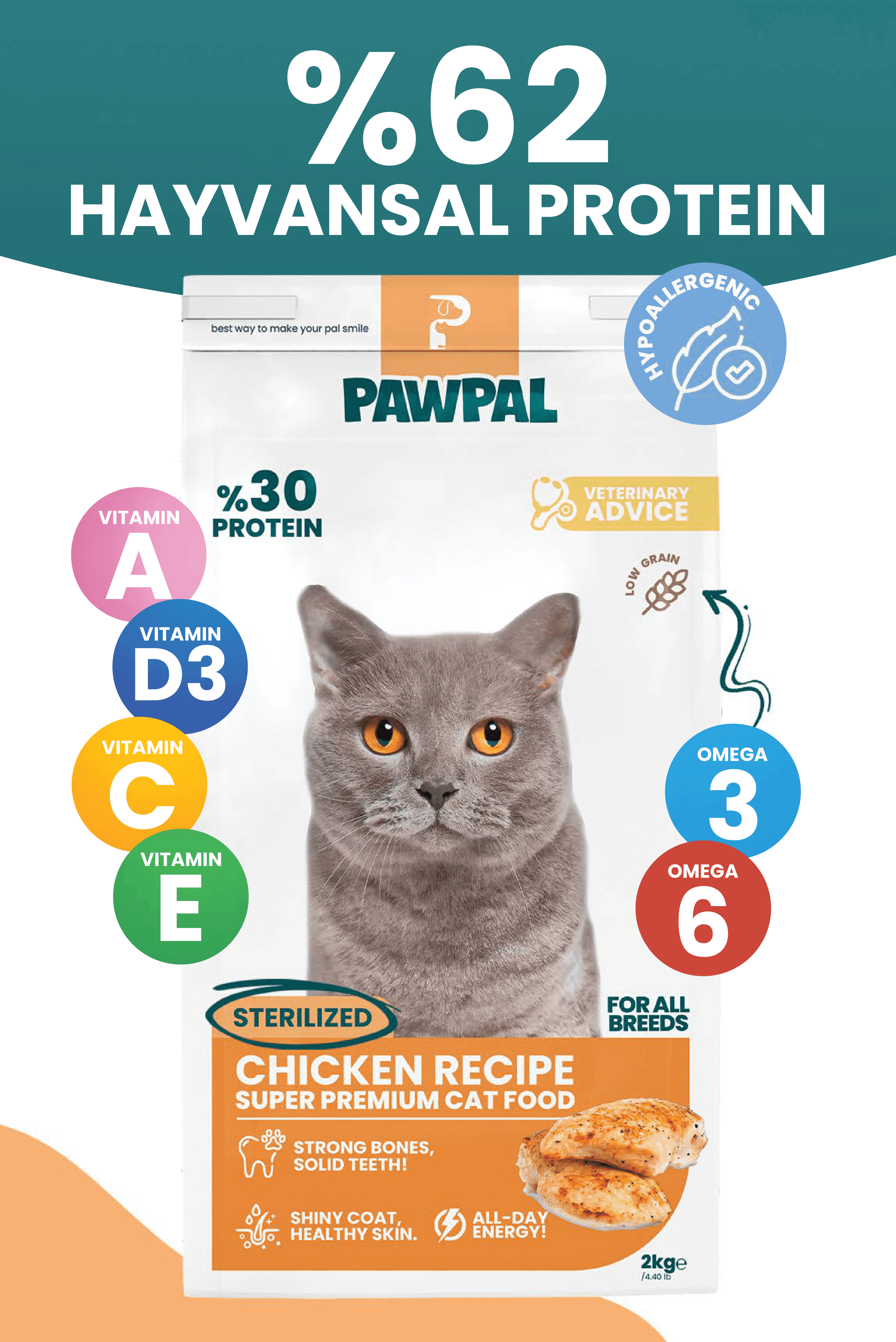 Tavuklu Kısır Yetişkin Kedi Maması