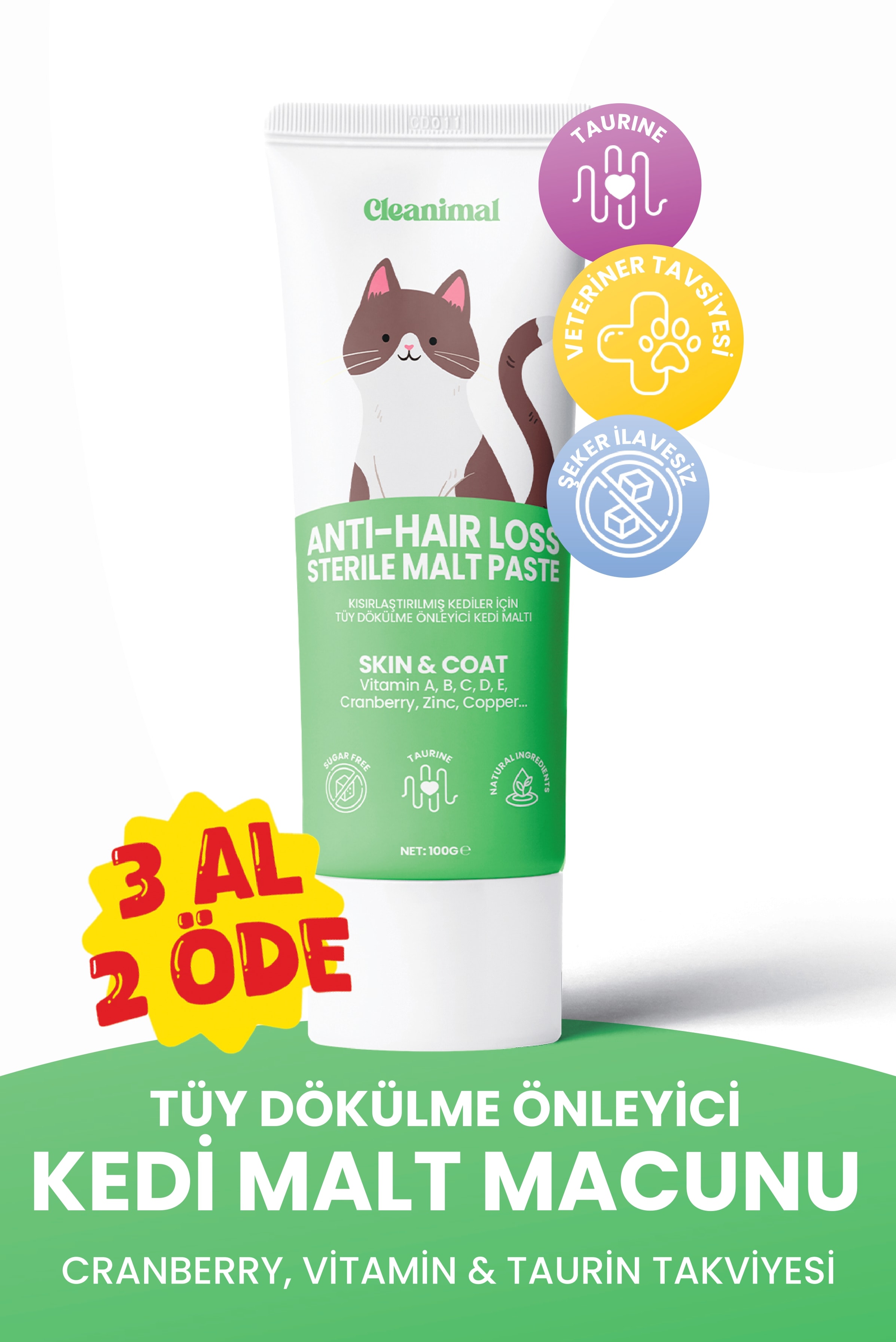 Tüy Dökülme Önleyici Kedi Maltı