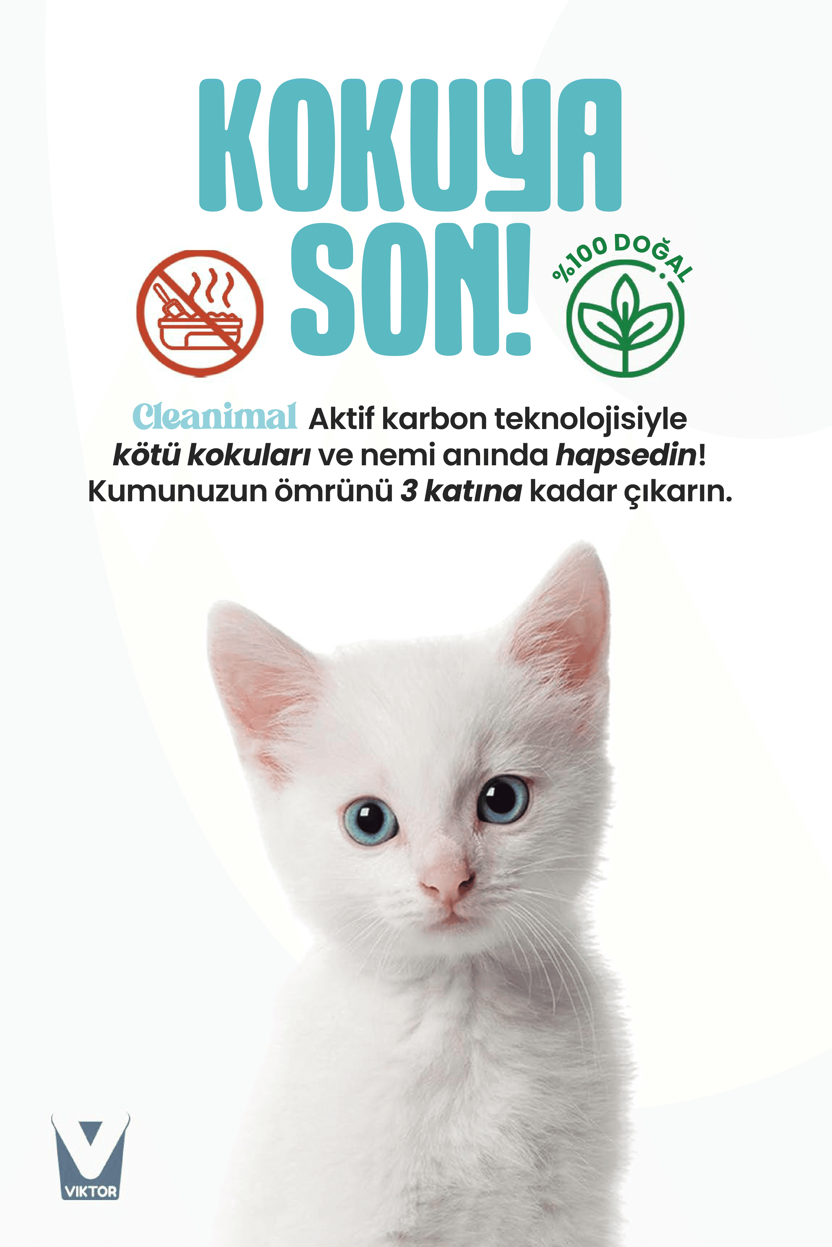 Aktif Karbon Kedi Kumu Koku Giderici