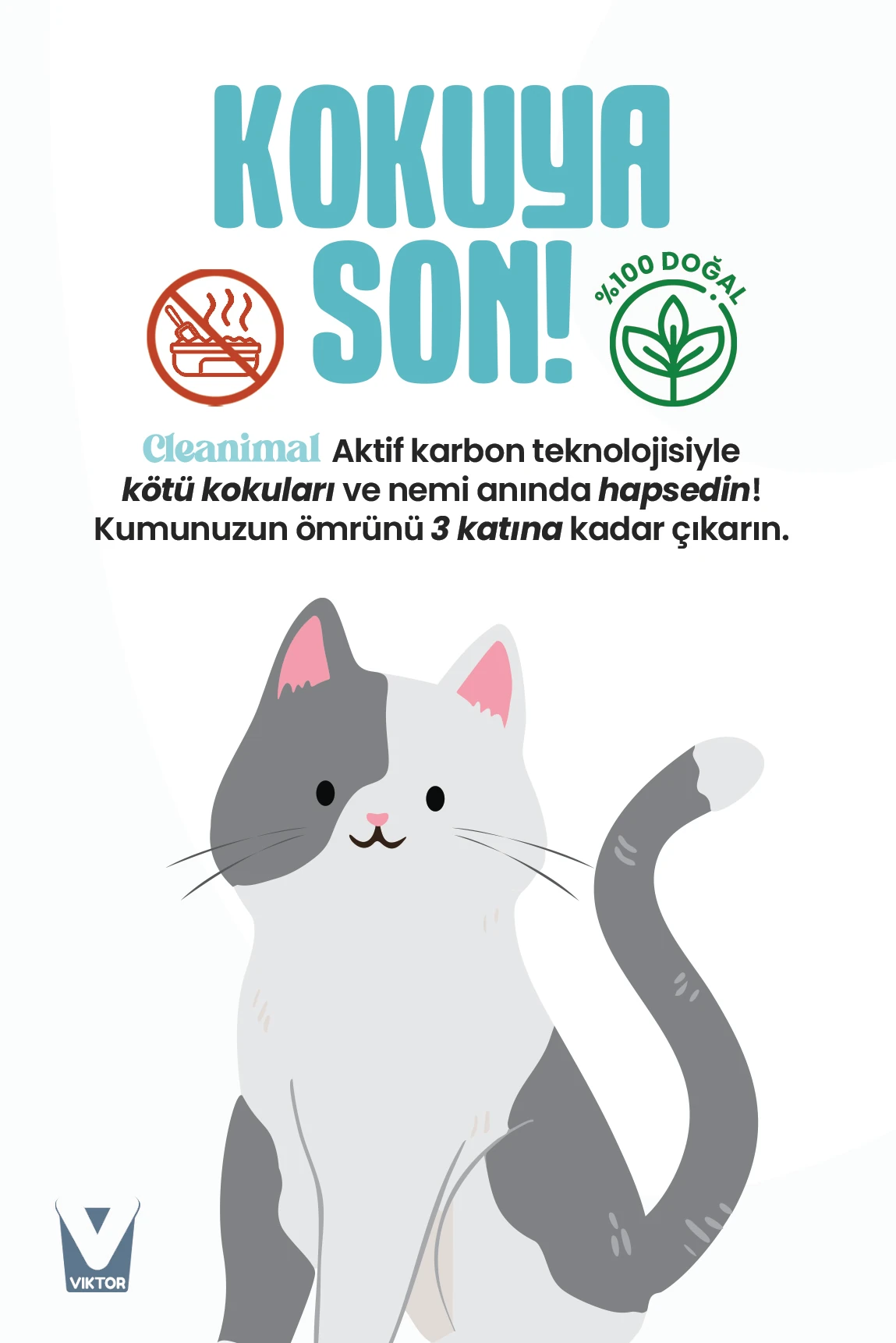 Aktif Karbon Kedi Kumu Koku Giderici