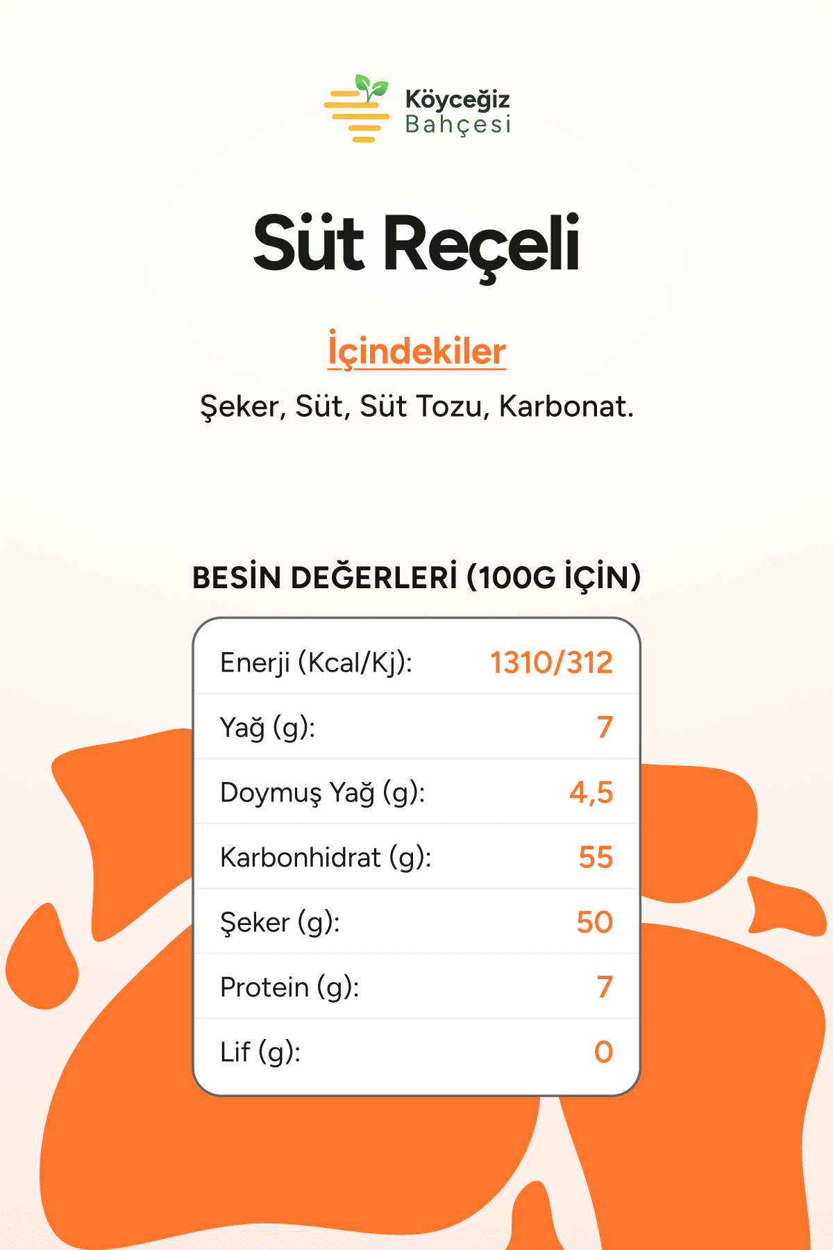 Organik Süt Reçeli