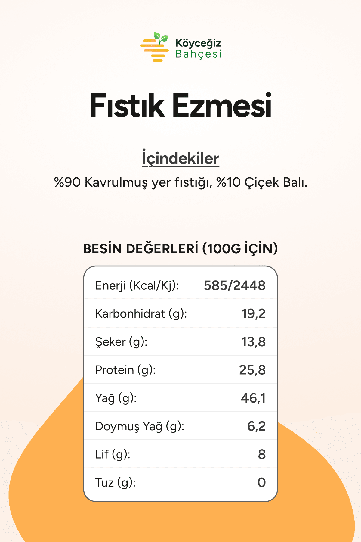 Ballı Yer Fıstığı Ezmesi - 300gr.