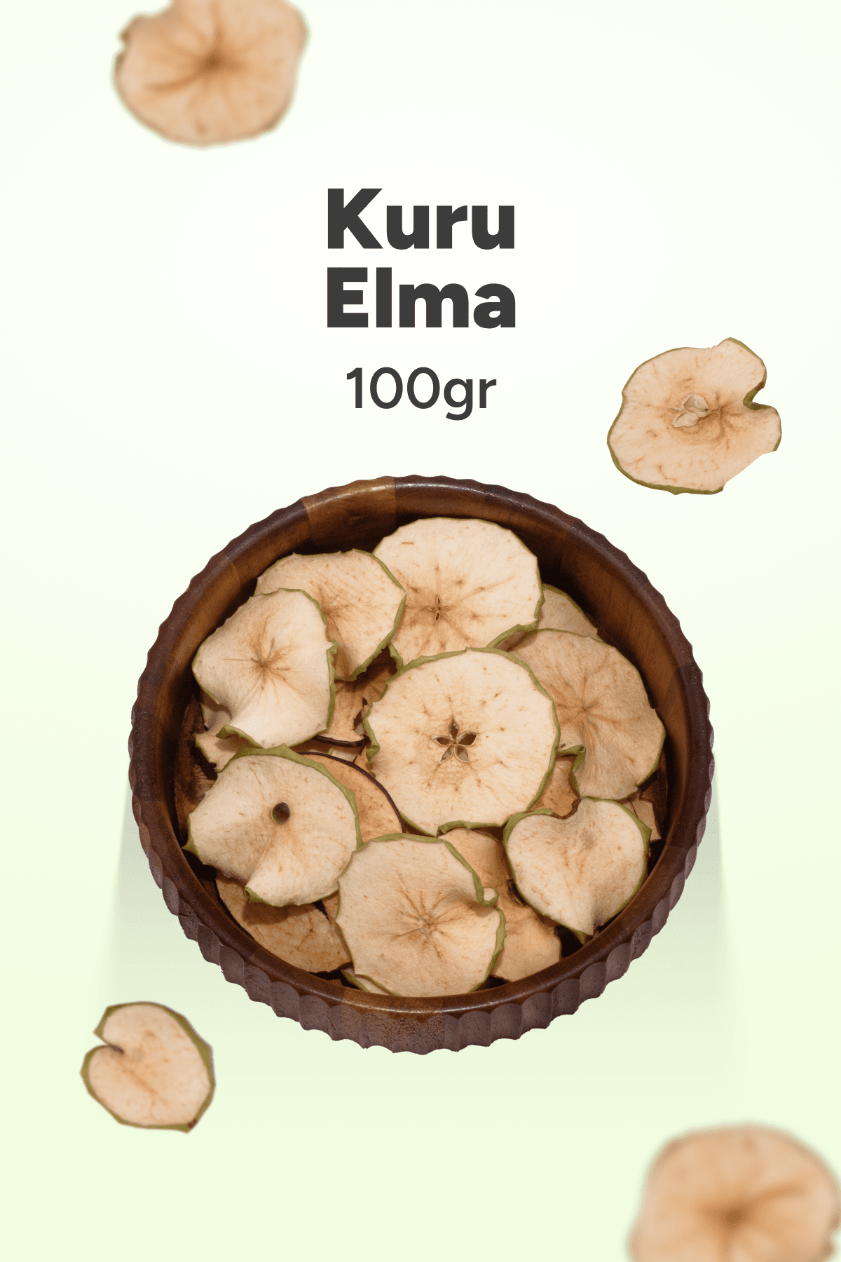 Organik Kurutulmuş Elma - 100gr