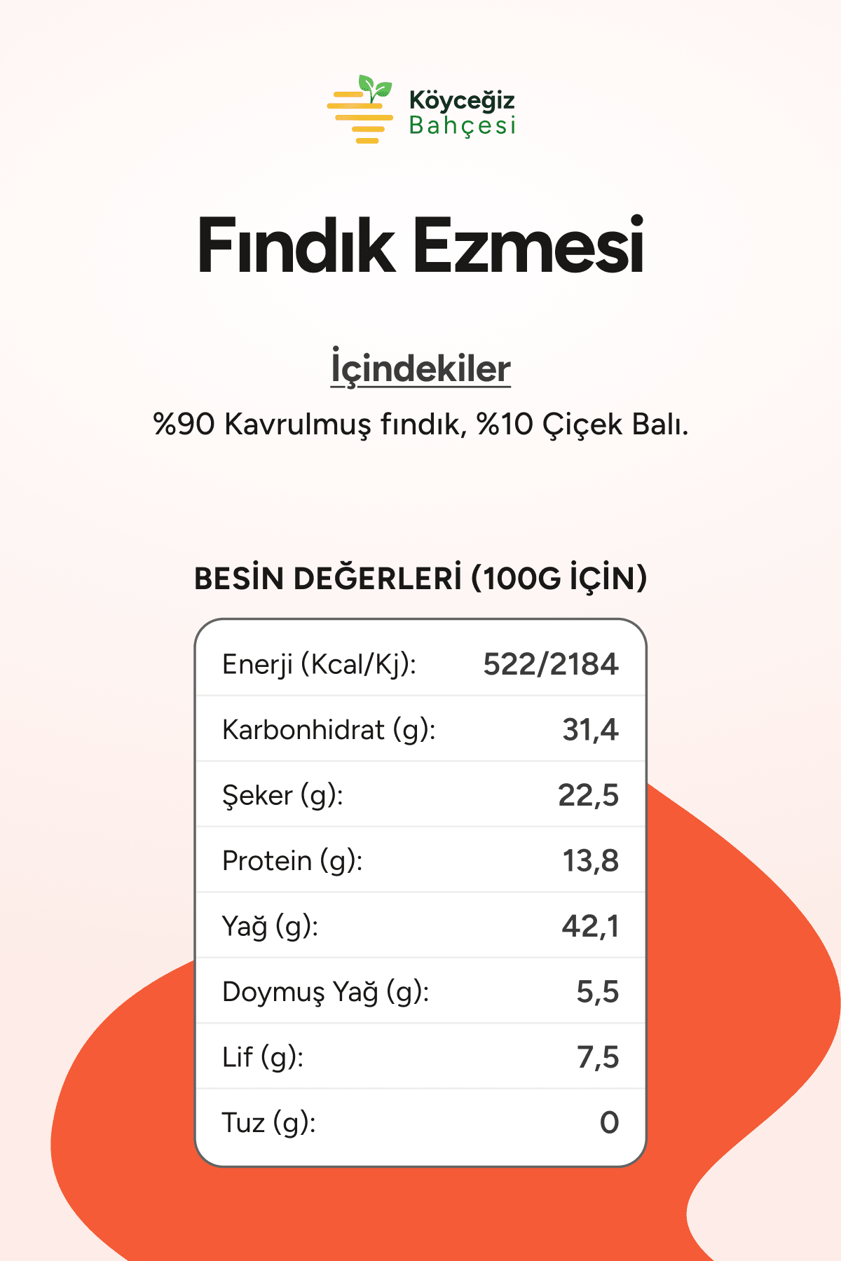 Ballı Fındık Ezmesi - 300gr.