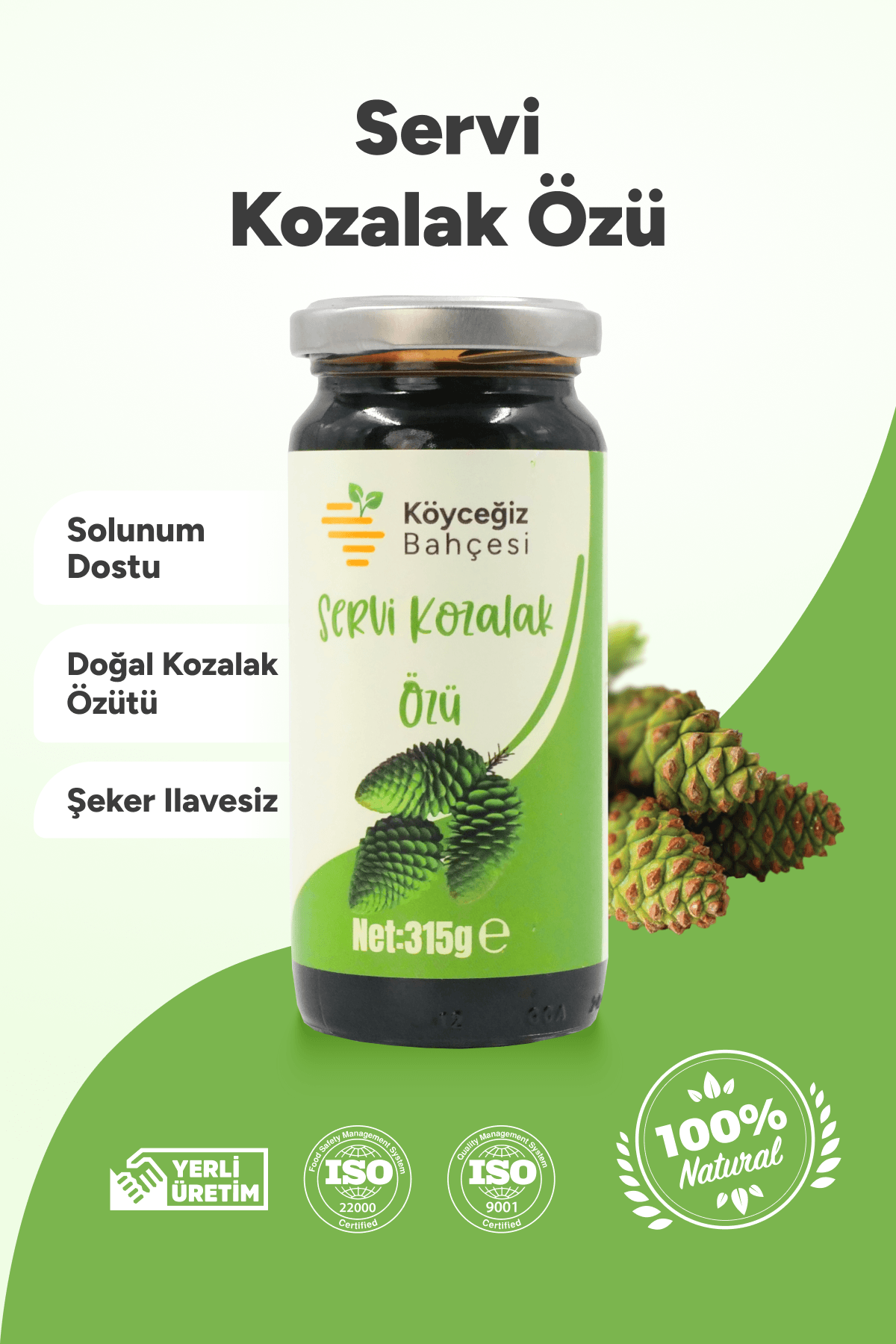 Organik Servi Kozalak Özü