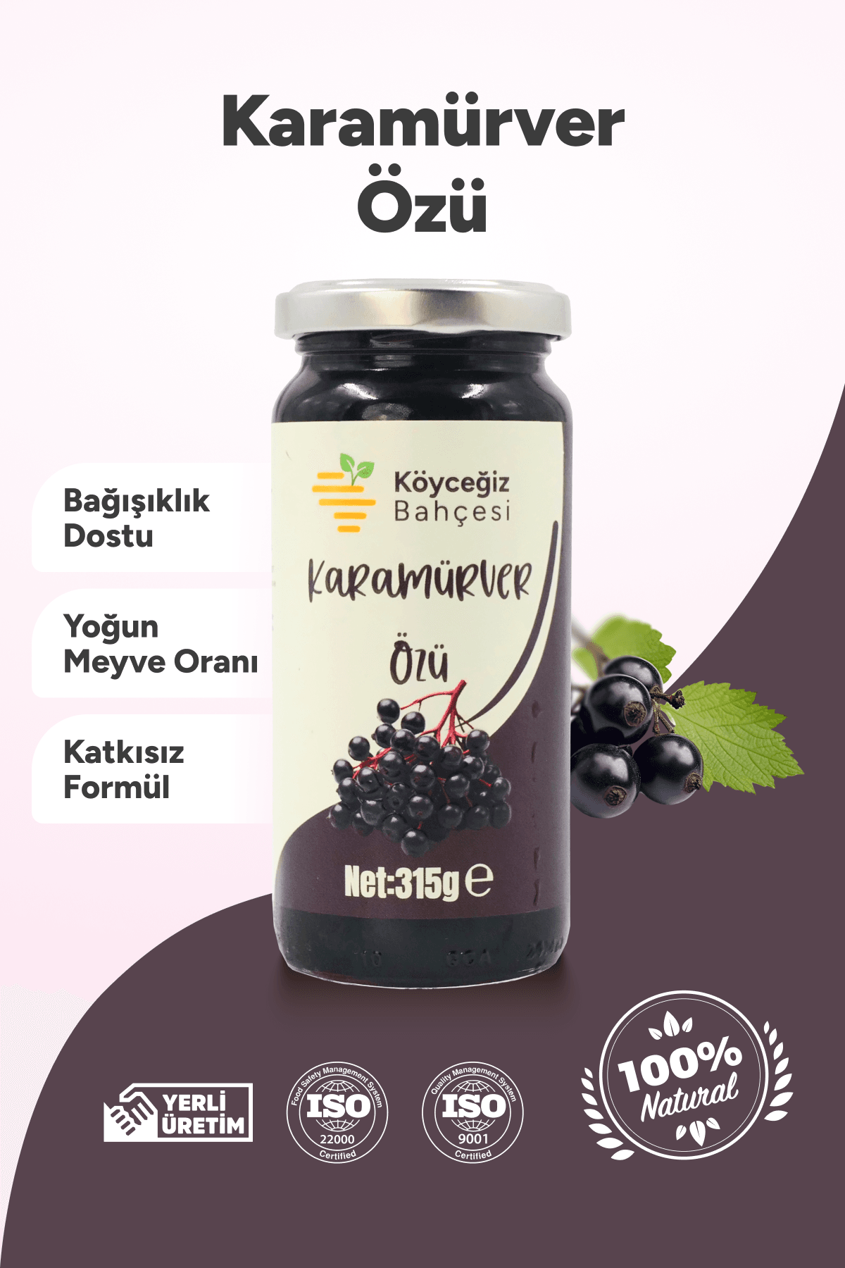 Organik Karamürver Özü - 315gr