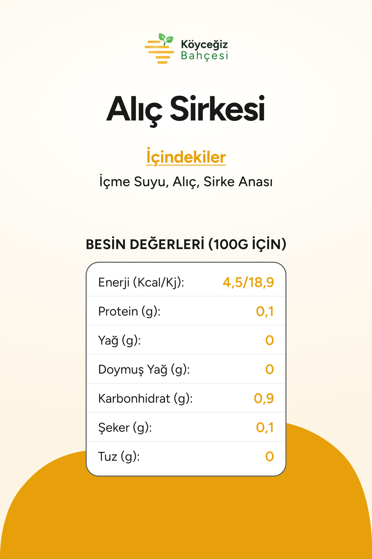 Organik Alıç Sirkesi