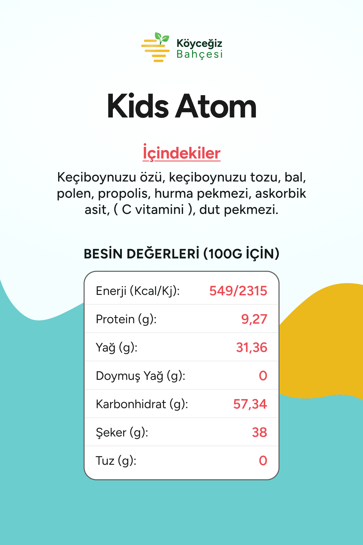 Organik Kids Atom