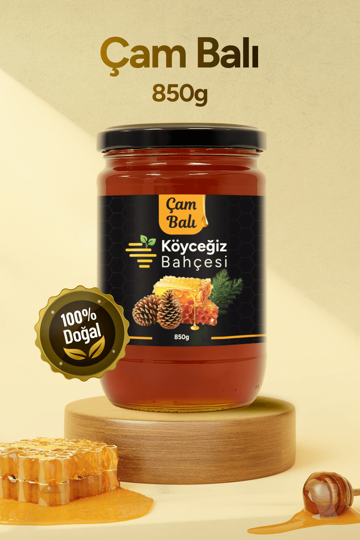Organik Çam Balı 850 Gr.